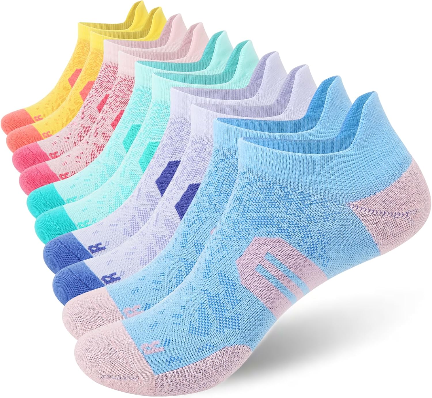 Womens Ankle Compression Socks with Arch Support Athletic Low cut Running Socks...