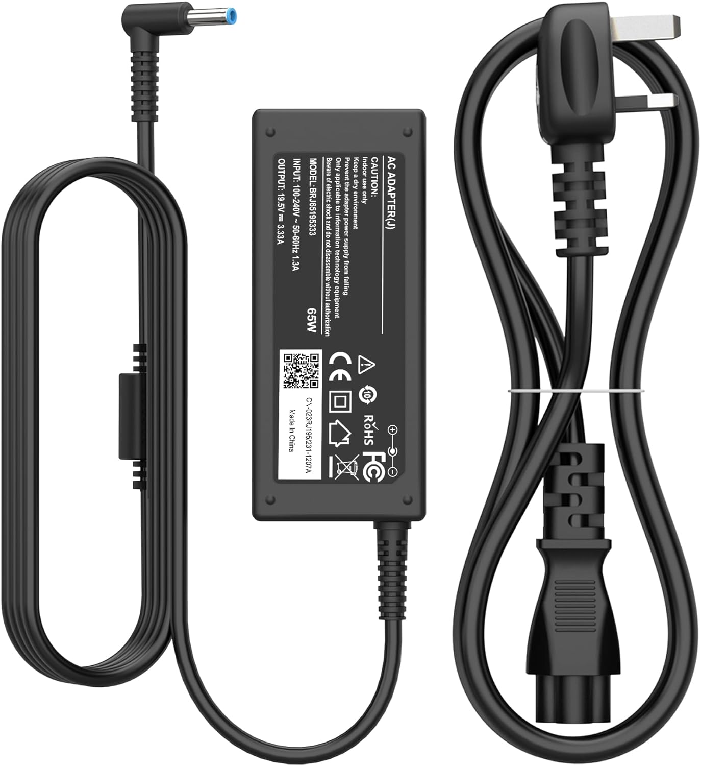 65W HP Laptop Charger, 19.5V 3.33A Power Supply Adapter for HP Pavilion x360 11...