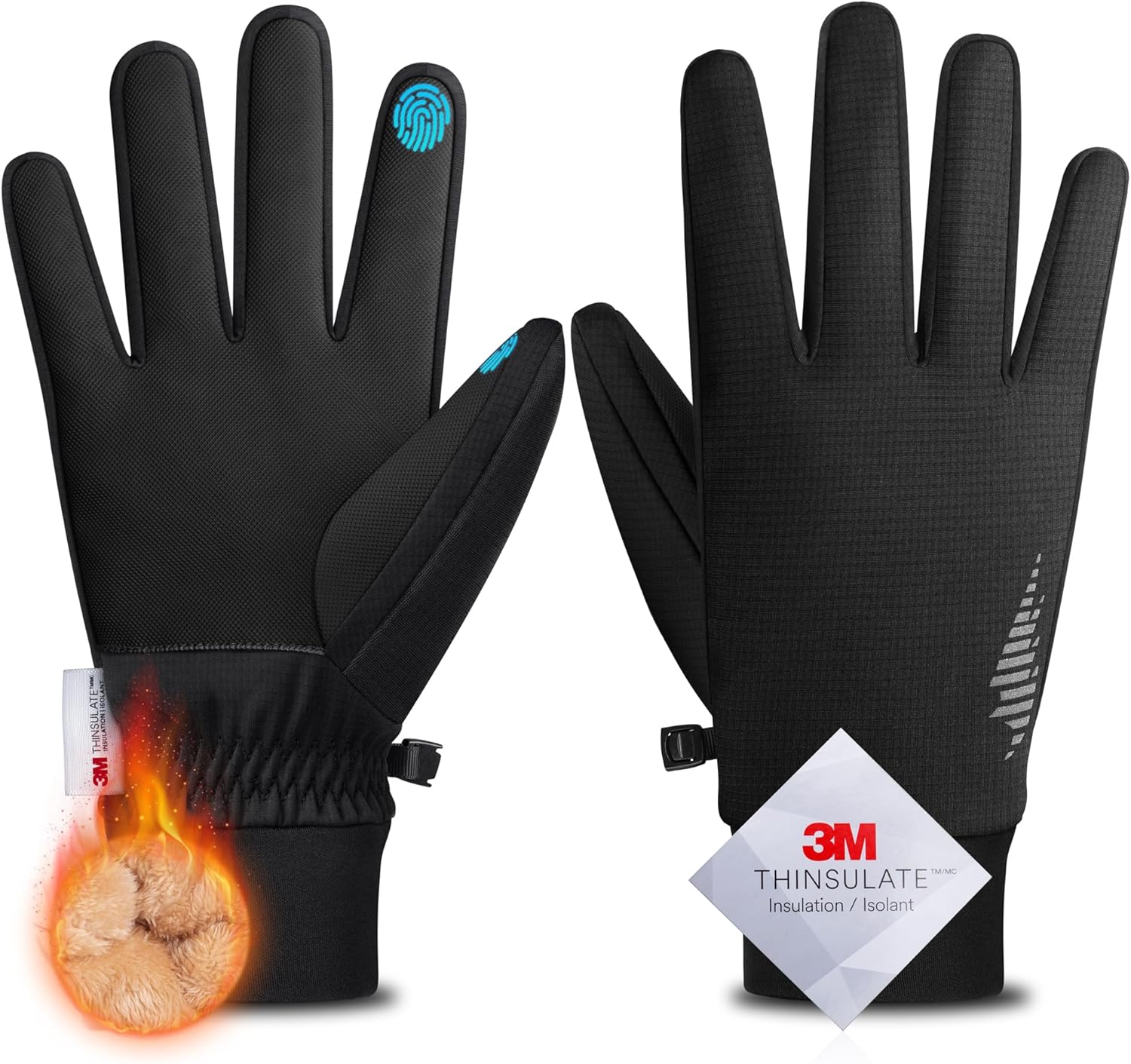 SIMARI Winter Gloves Men Women Warm Waterproof Thermal Ski Snow Touchscreen Glov...