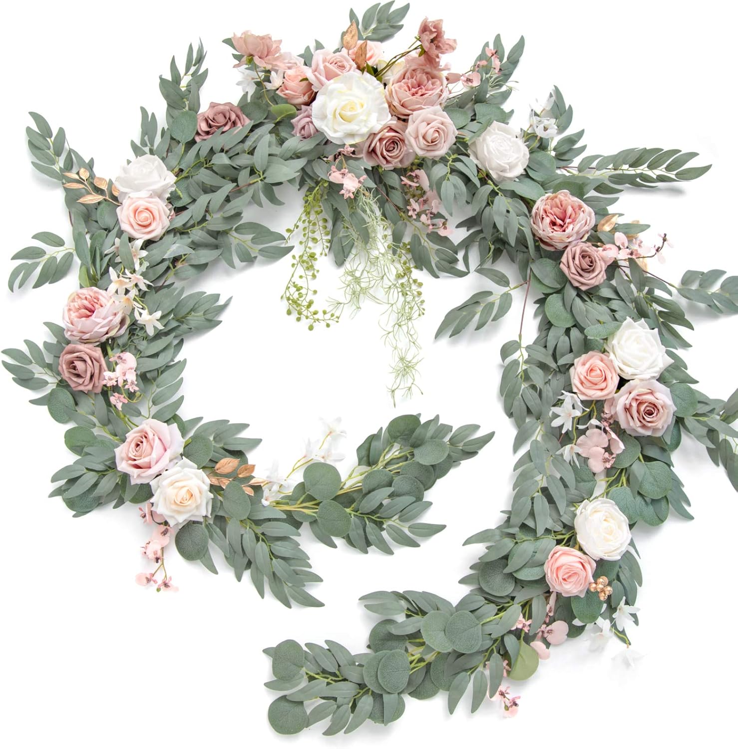 Ling's Moment 9FT Spring Flower Garland for Backdrop Decorations - Wedding Arch...