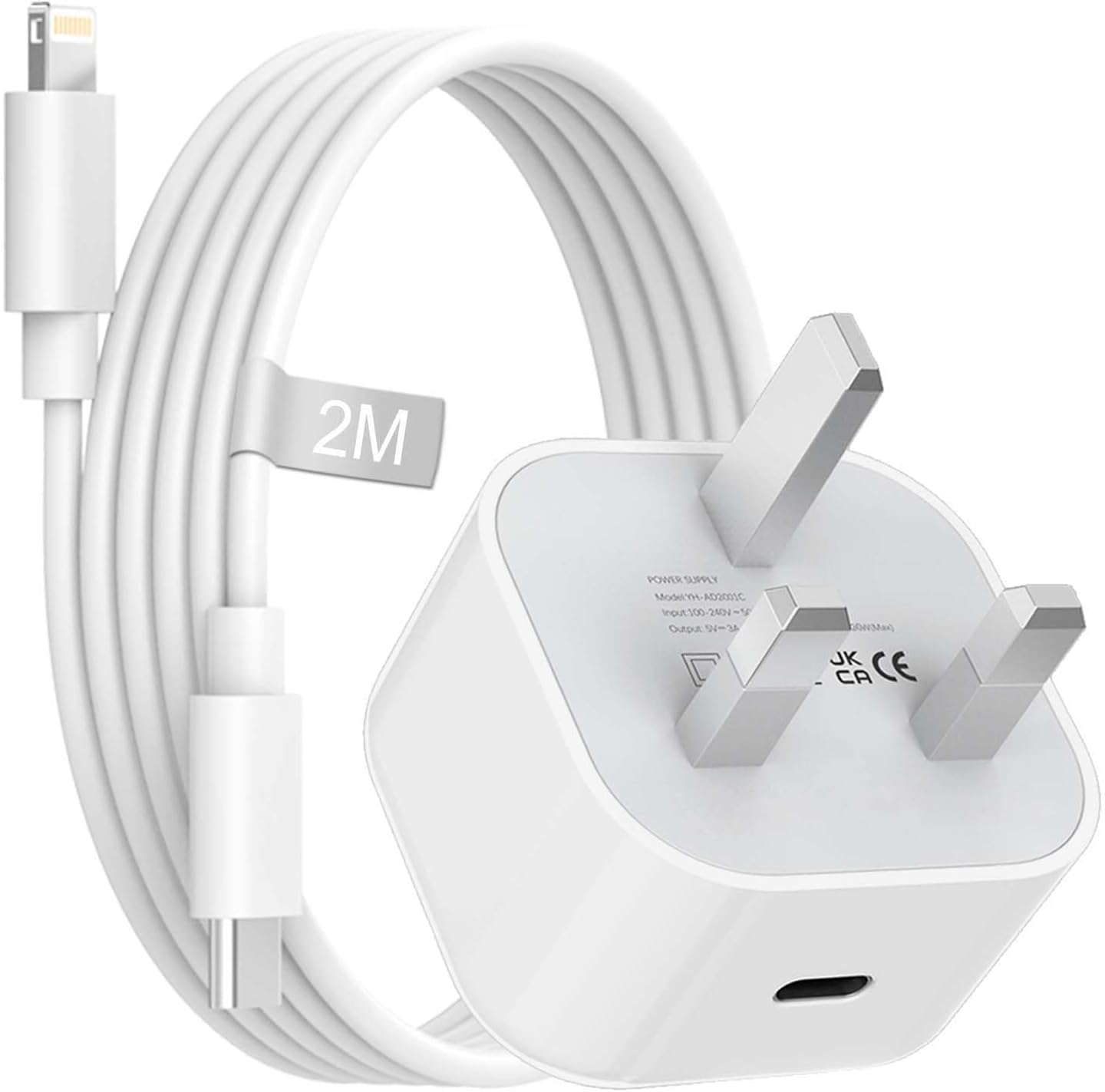 iPhone Charger Fast Charge, 20W Fast iPhone Charger Plug and Cable 2M [Apple MFi...