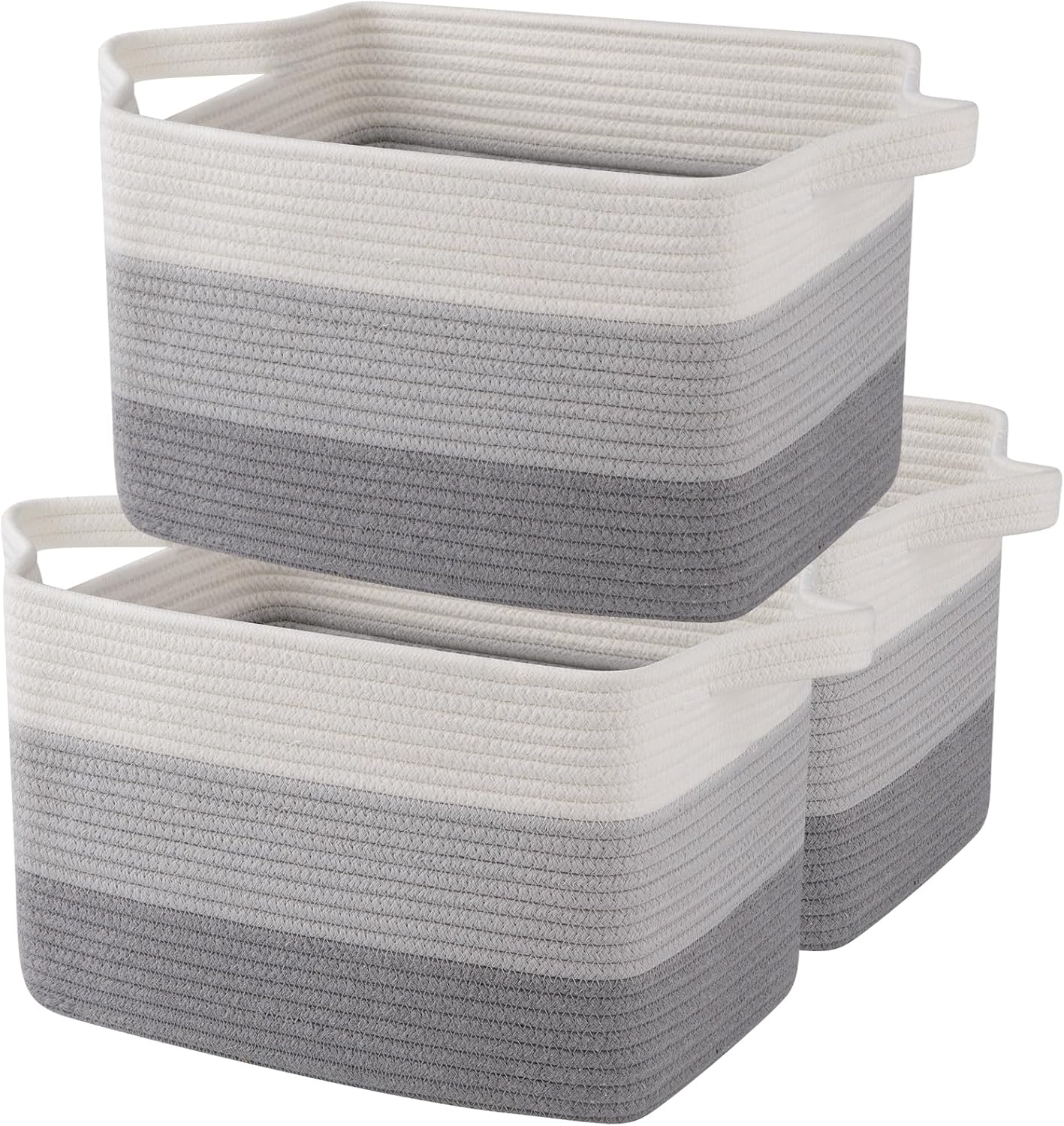 OIAHOMY Storage Basket, Woven Baskets for Storage, Cotton Rope Basket for toys,T...