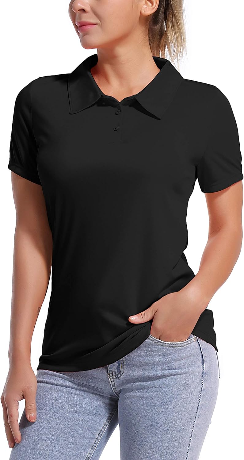 BUBBLELIME 2 Styles Sleeveless/Polo Women's UPF 50+ Sun Protection Athletic Tenn...