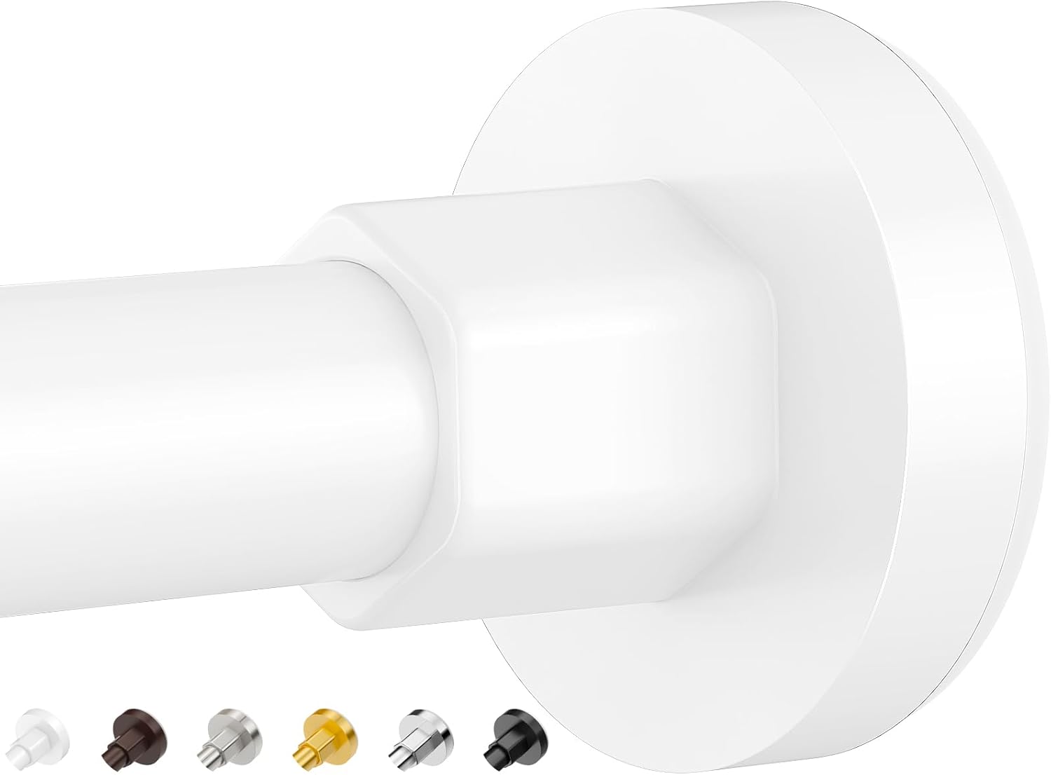 Shower Curtain Rods 32 to 89 Inch, Shower Tension Rod No Drilling Adjustable Sho...