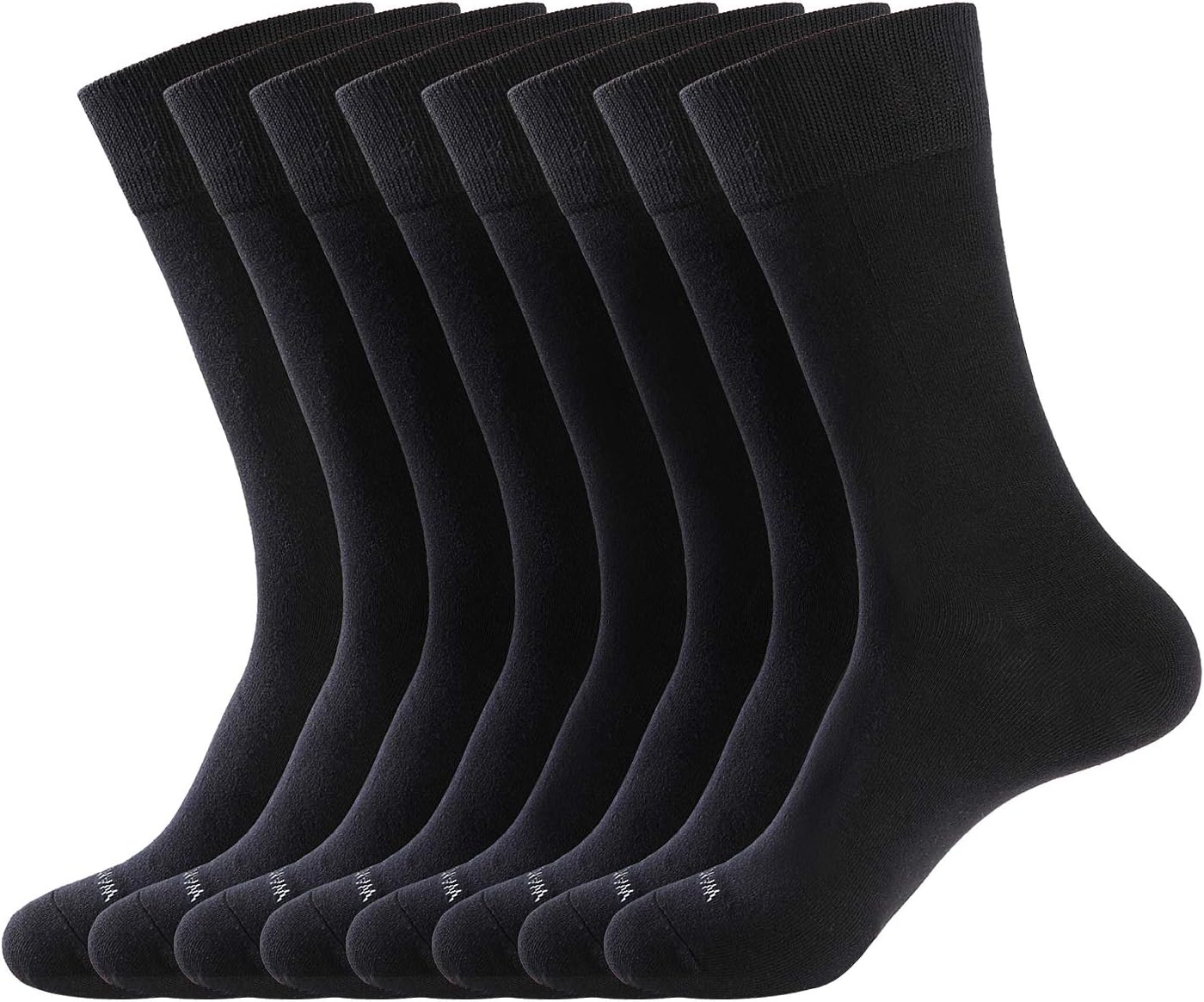 WANDER Men's Dress Socks Cotton Thin Classic Lightweight Socks 6/8 Pairs Solid &...