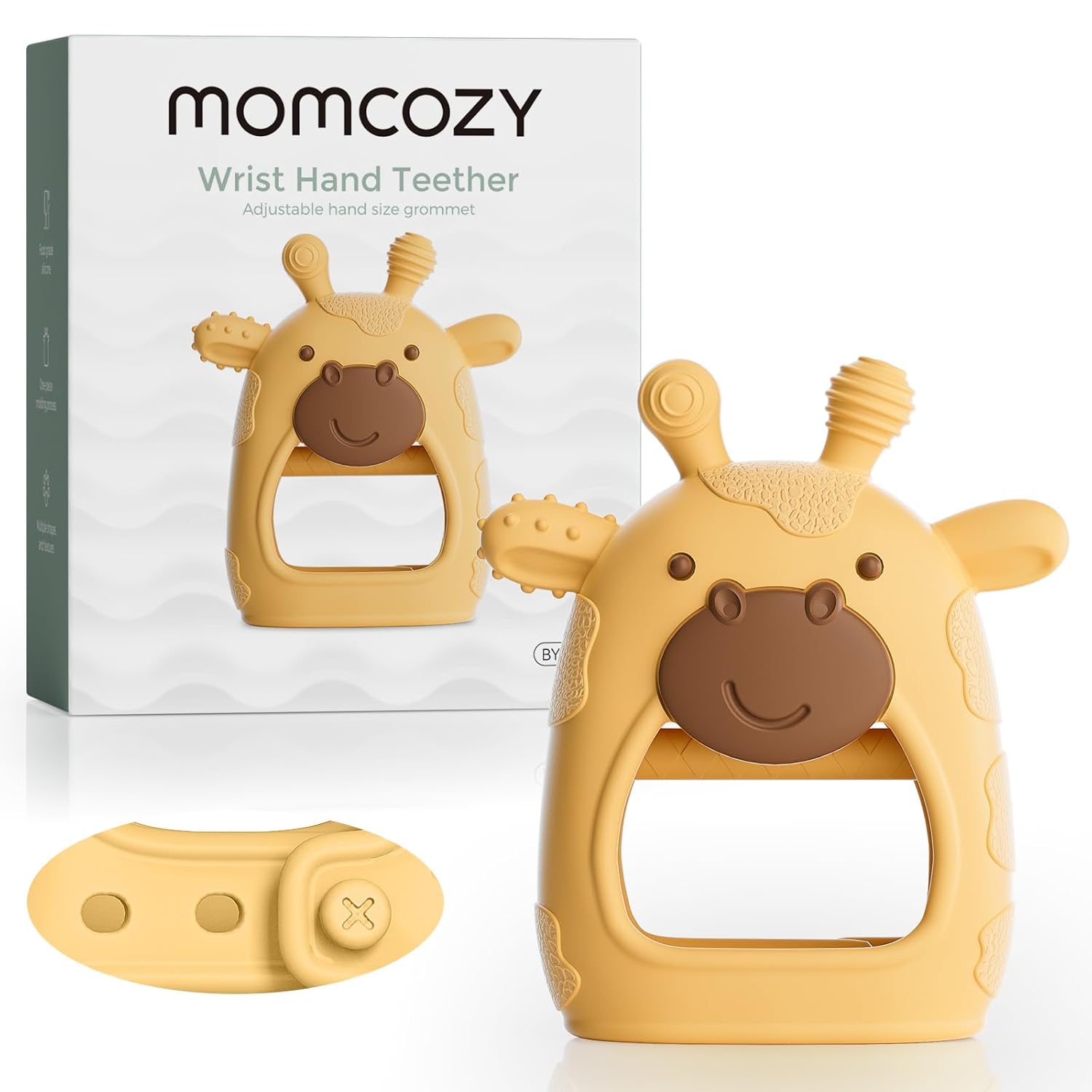 Momcozy Baby Teether Toys | Baby Teething Toys | Baby Teething Relief | Food Gra...