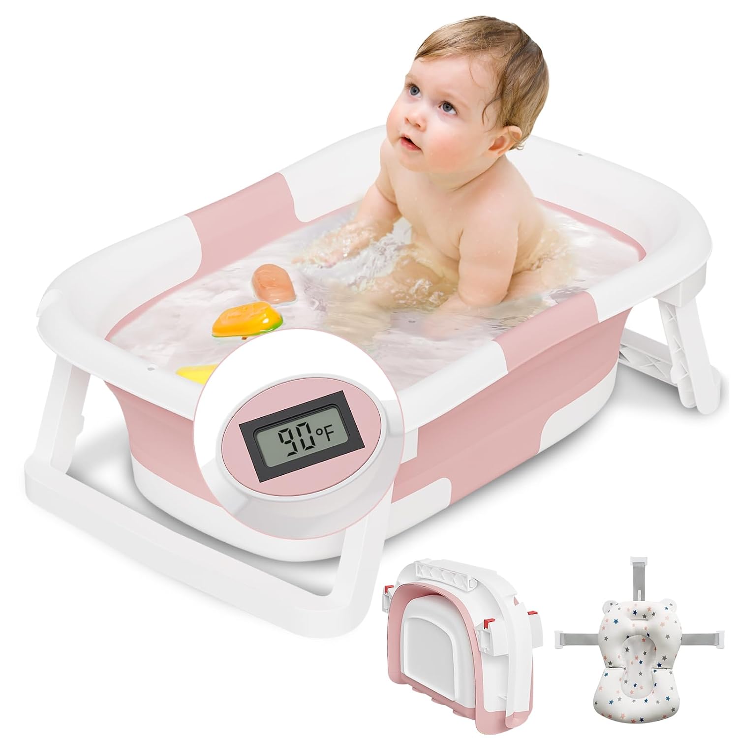 Baby Bathtub for Newborn pink01