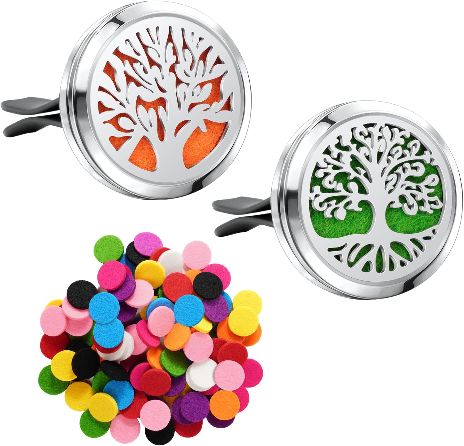 Vicloon Car Aromatherapy Essential Oil Diffuser, 2pcs Car Air Freshener Vent Cli...