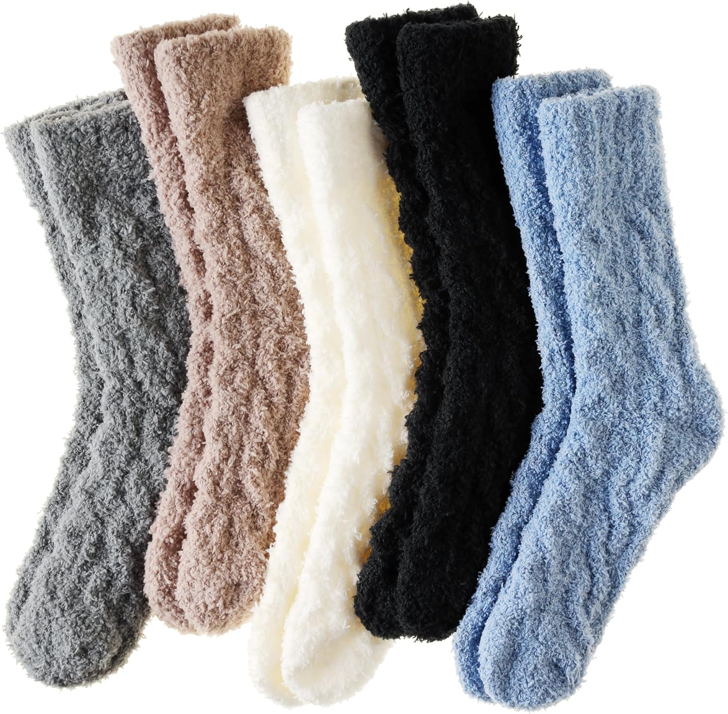 Velice Womens Fuzzy Socks Soft Cozy Fluffy Slipper Socks Winter Warm Plush Sleep...