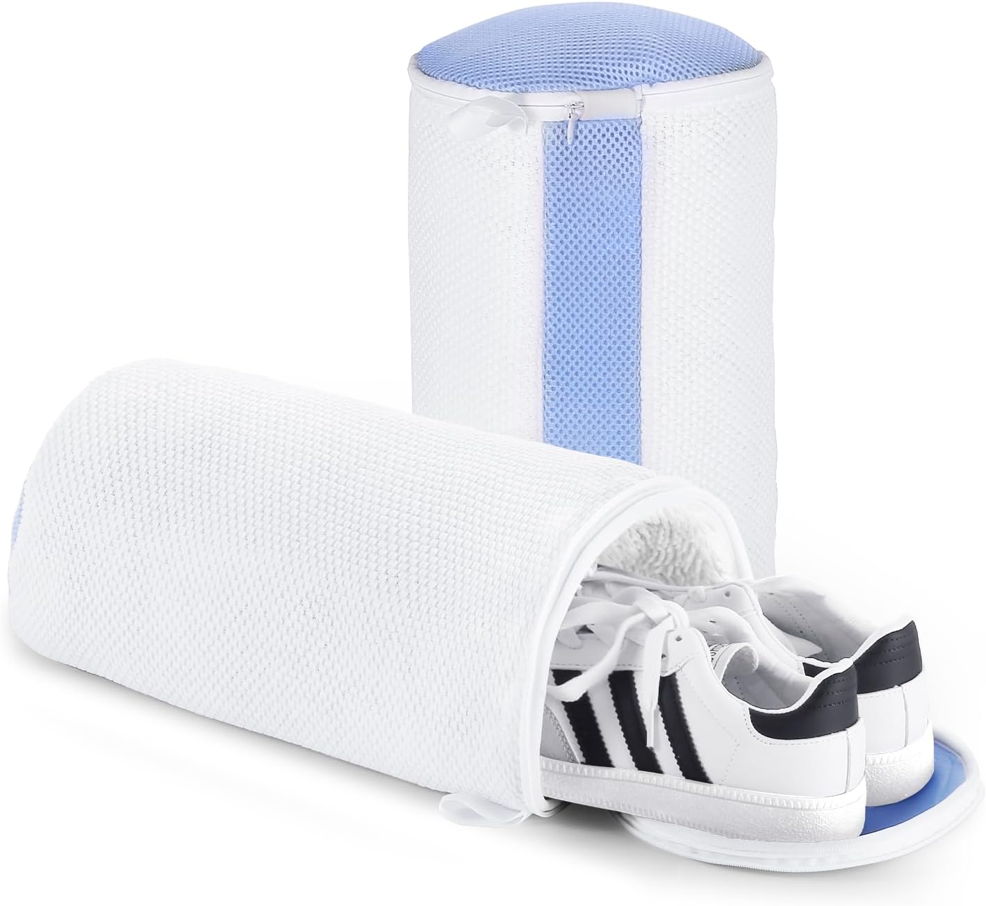 Teletrogy Shoe Washing Machine Bag 2Pcs, Fluffy Fibers Keep 360° Wrap-around Cle...