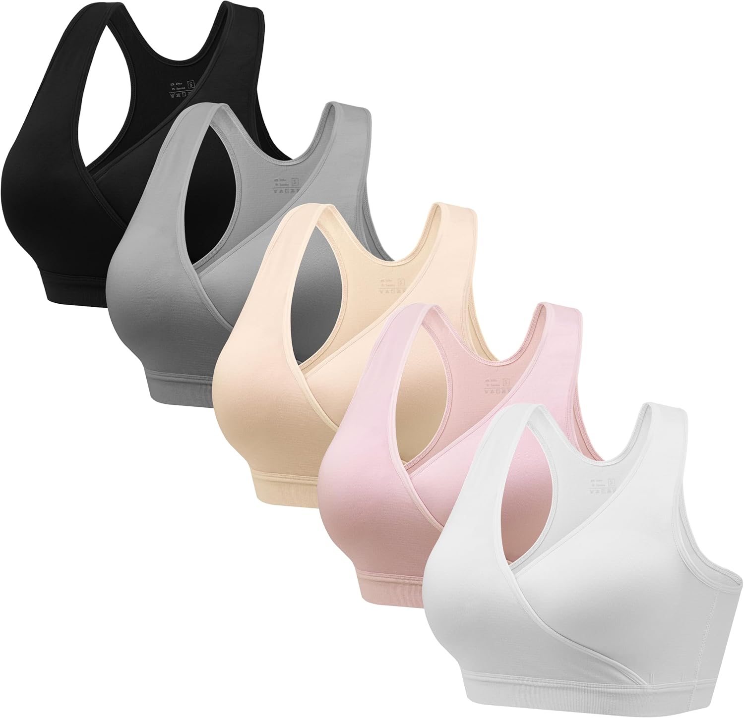 HBselect Nursing Bras for Breastfeeding, Maternity Nursing Sleep Bra Wireless Pr...