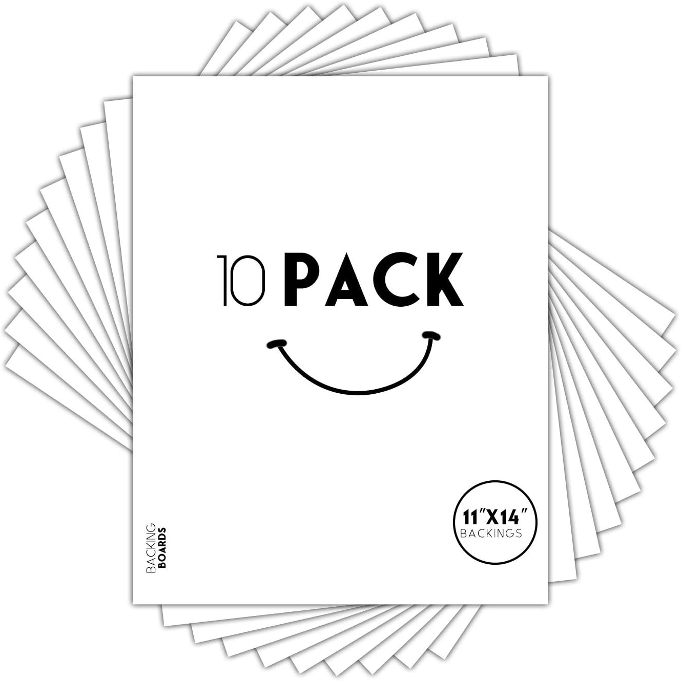 Golden State Art, 11x14 White Backing Board, Backer Boards for Frame, Picture (1...