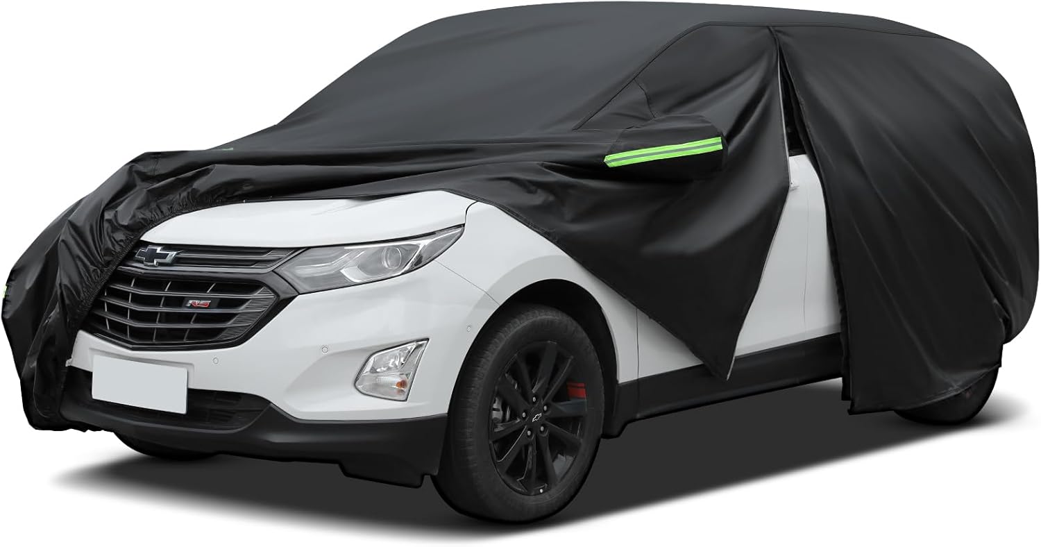 Sailnovo SUV Car Cover Waterproof All Weather,7 Layers Heavy Duty Outdoor Full C...