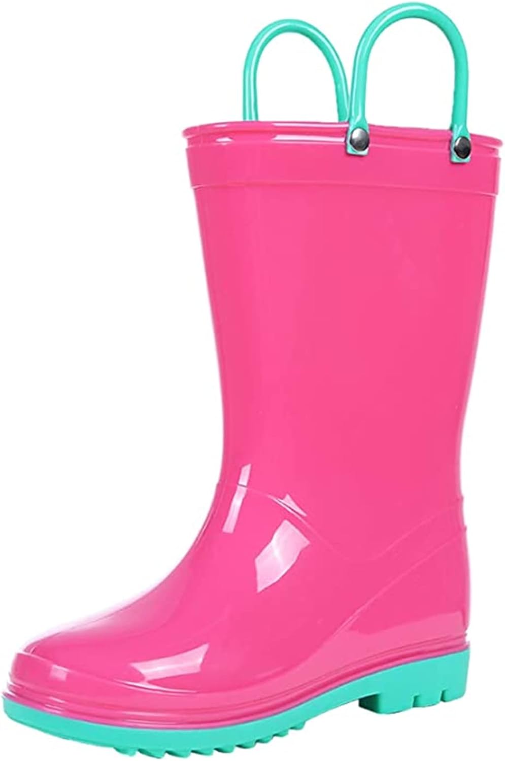 Colorxy Kids Rain Boots for Boys Girls Waterproof Toddler Rain Boots with Easy-O...