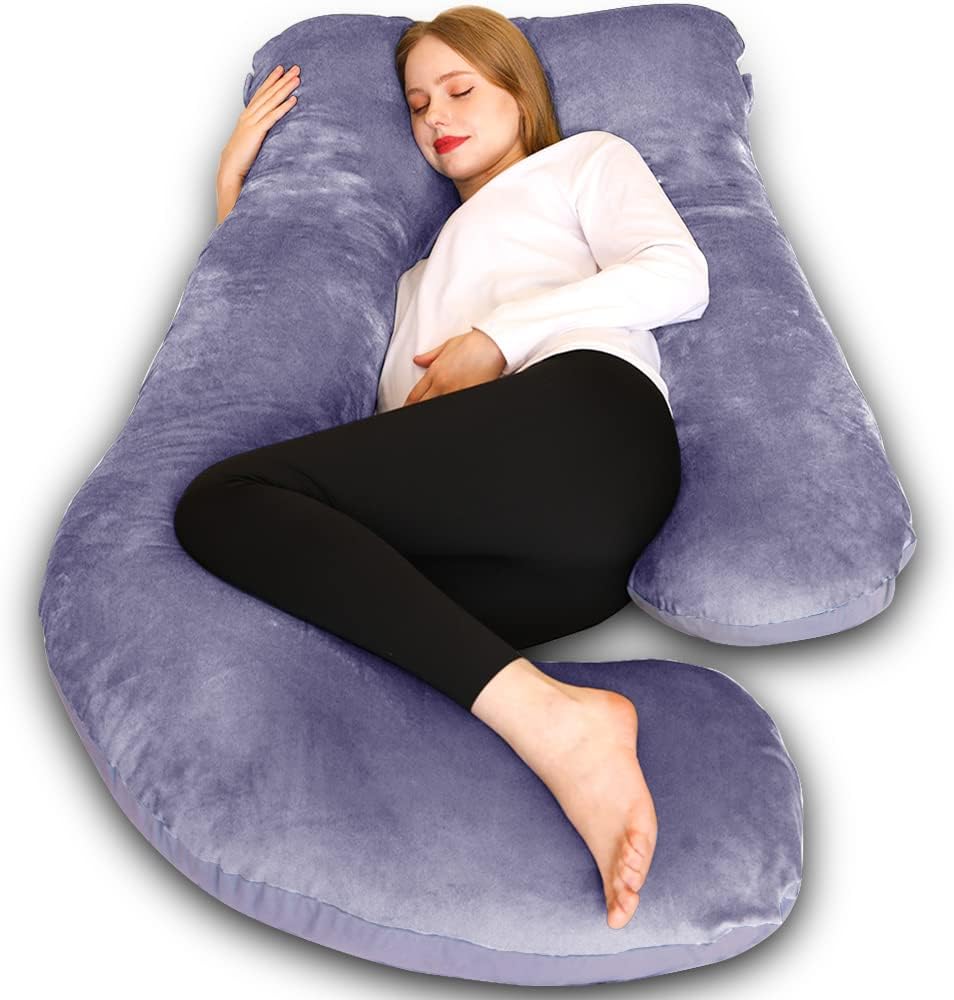 Chilling Home Pregnancy Pillows, U Shaped Full Body Maternity Pillow 58 inch, Pr...