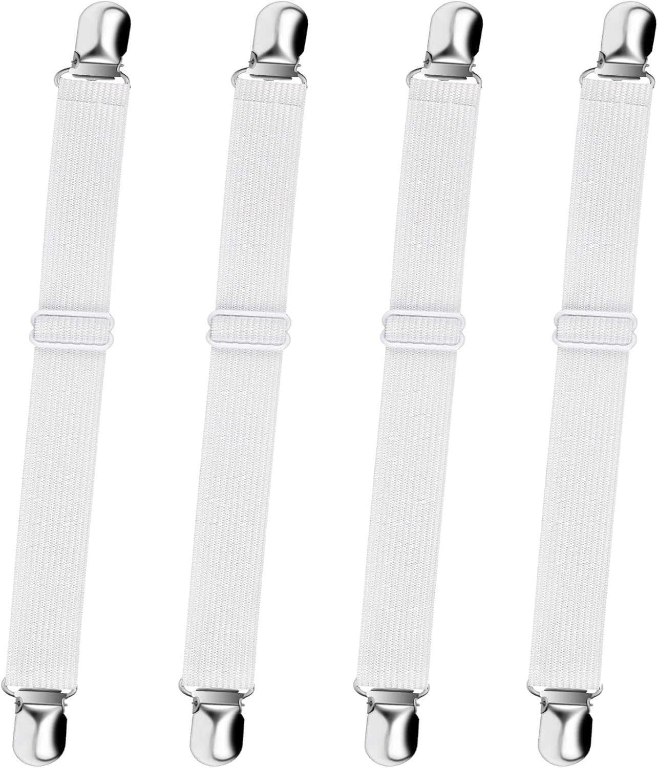 Bed Sheet Straps, Sopito Adjustable Elastic Fitted Sheet Straps Fasteners Non Sl...