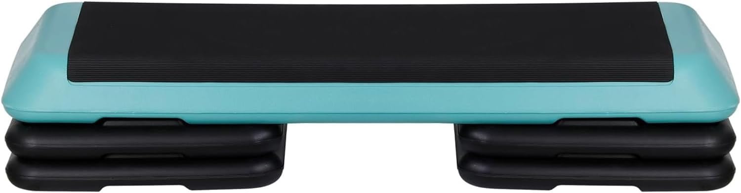 ZENY 43'' Exercise Aerobic Step Platform, Adjustable Fitness Stepper with 4 Stac...