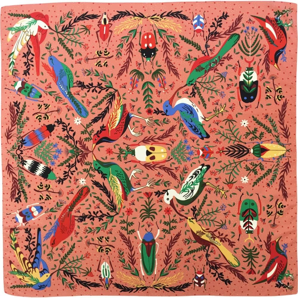 Julunar Silk Like Head Scarf for Women - Satin Large Hair Scarves - 35" Square S...