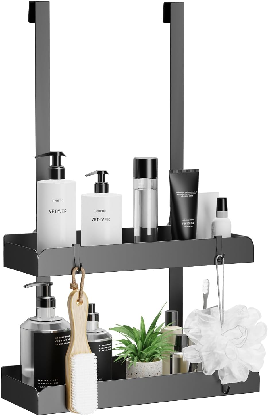 pickpiff Shower Caddy Hanging Organiser Storage - Over Door Shower Shelf No Dril...
