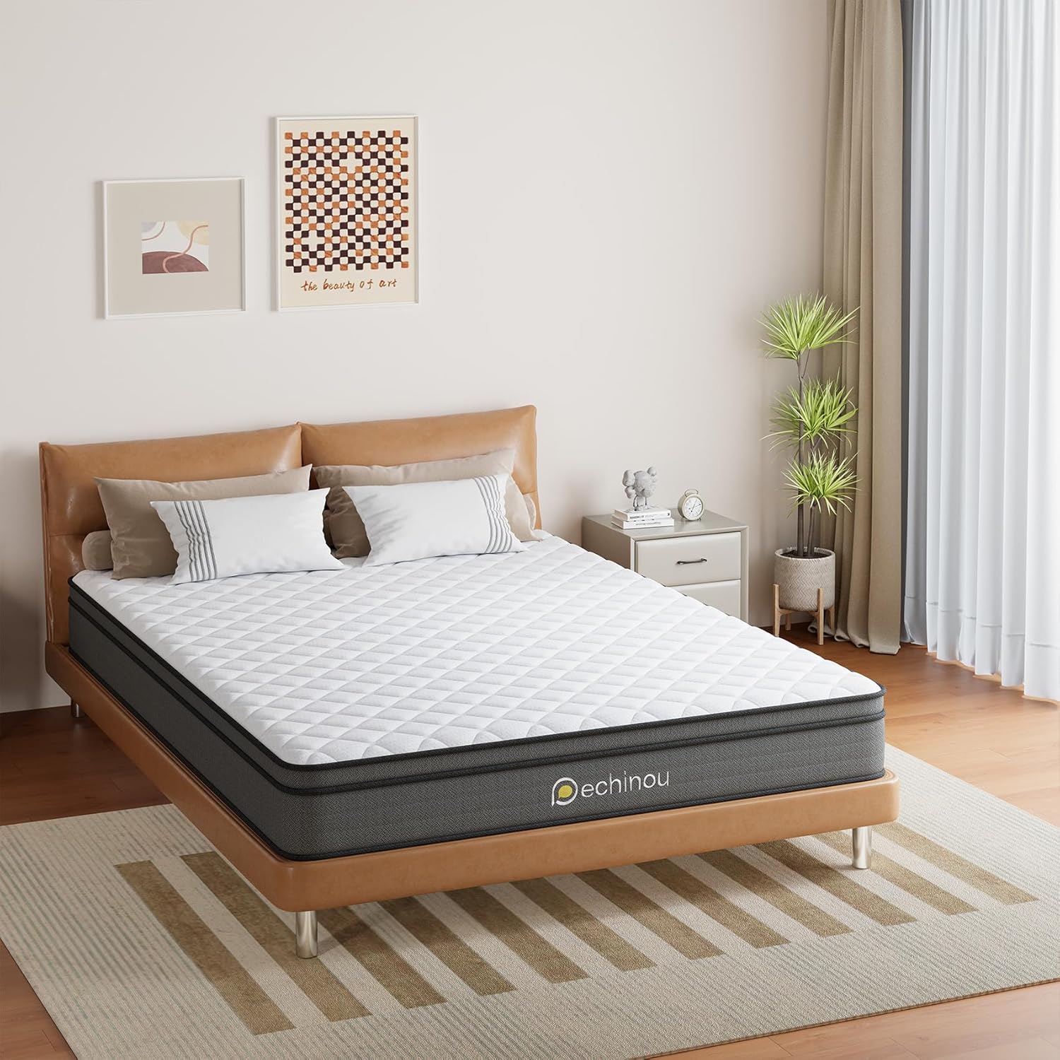 Twin Mattress, 8 Inch Twin Mattress in a Box, Superior Hybrid Mattress with Gel...