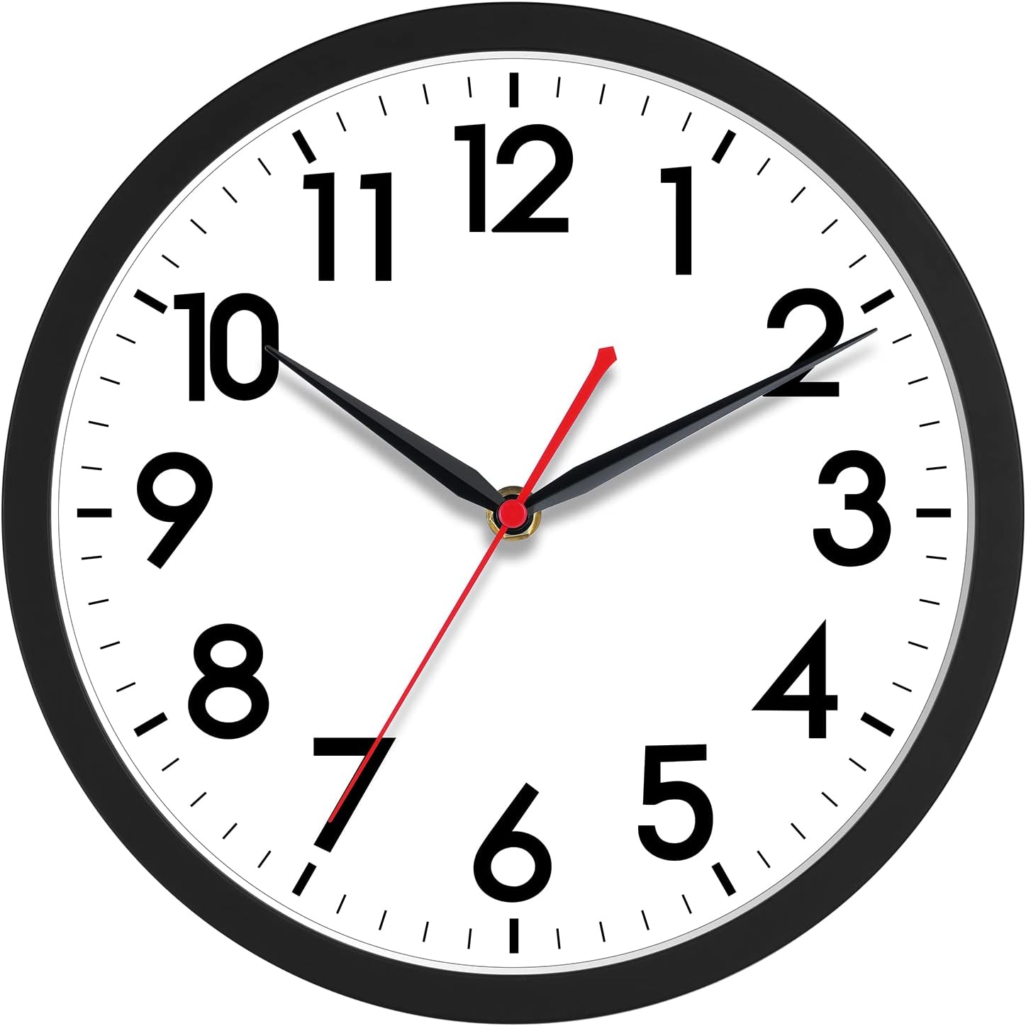 AKCISOT 14 Inch Wall Clock Silent Non-Ticking Modern Wall Clocks Battery Operate...
