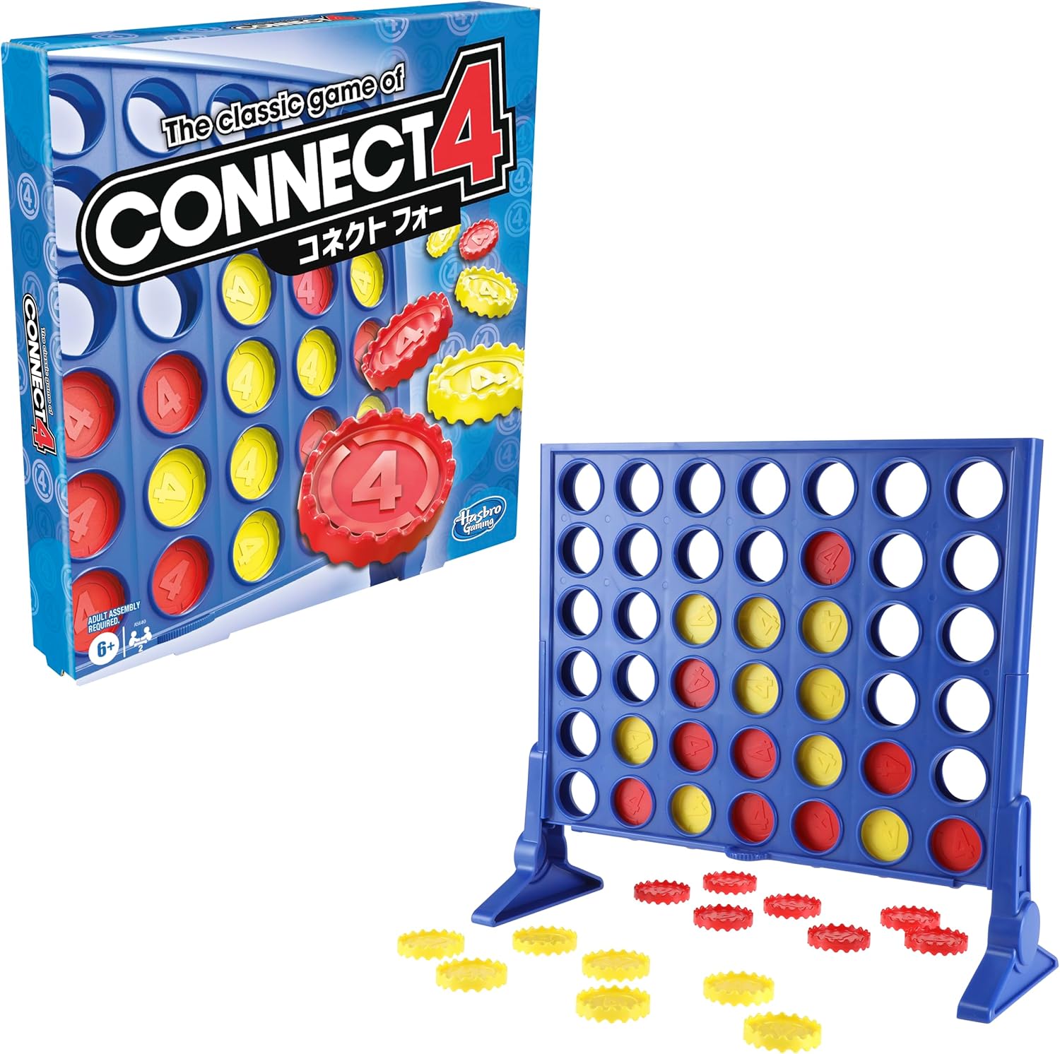 The Classic Game of Connect 4 Strategy Board Game; 2 Games for Kids Aged 6 and u...