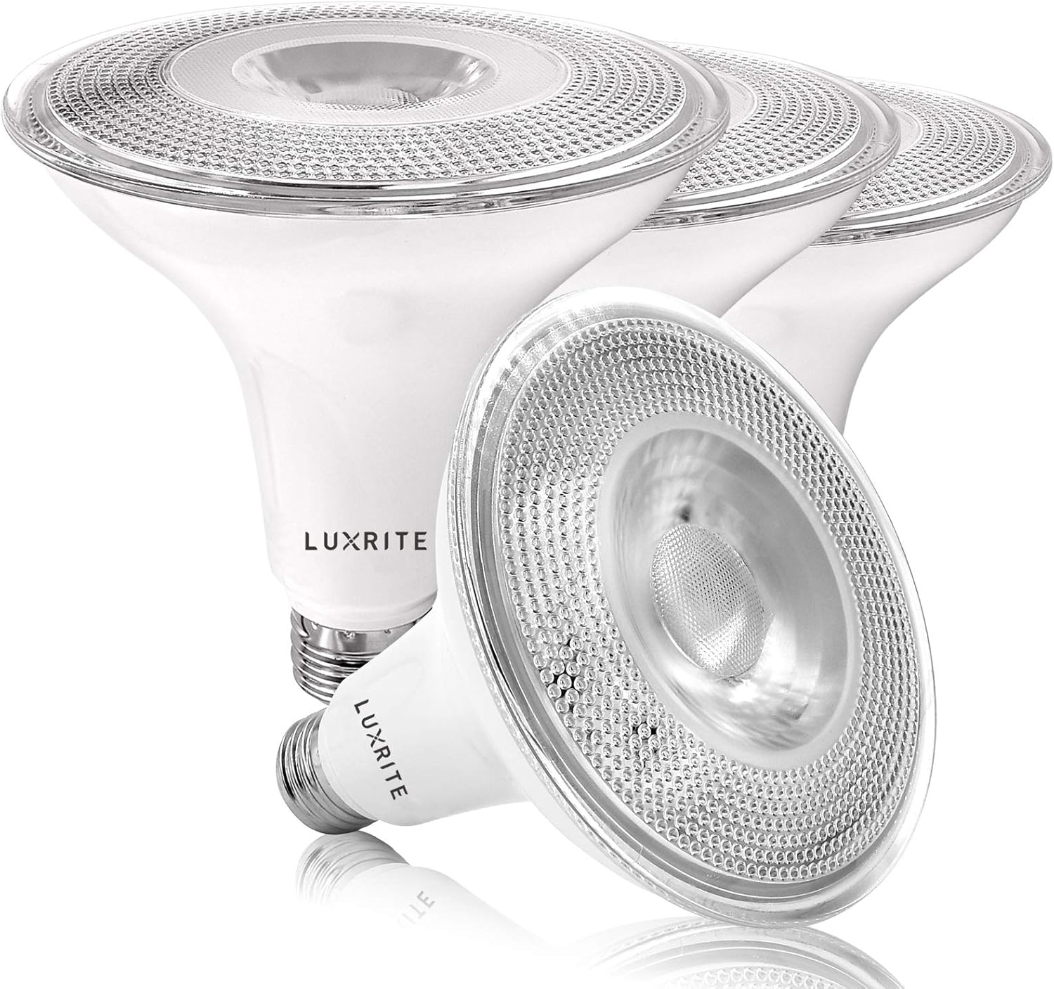 LUXRITE 4 Pack PAR38 LED Outdoor Flood Light Bulbs, 120W Equivalent, 1250 Lumens...