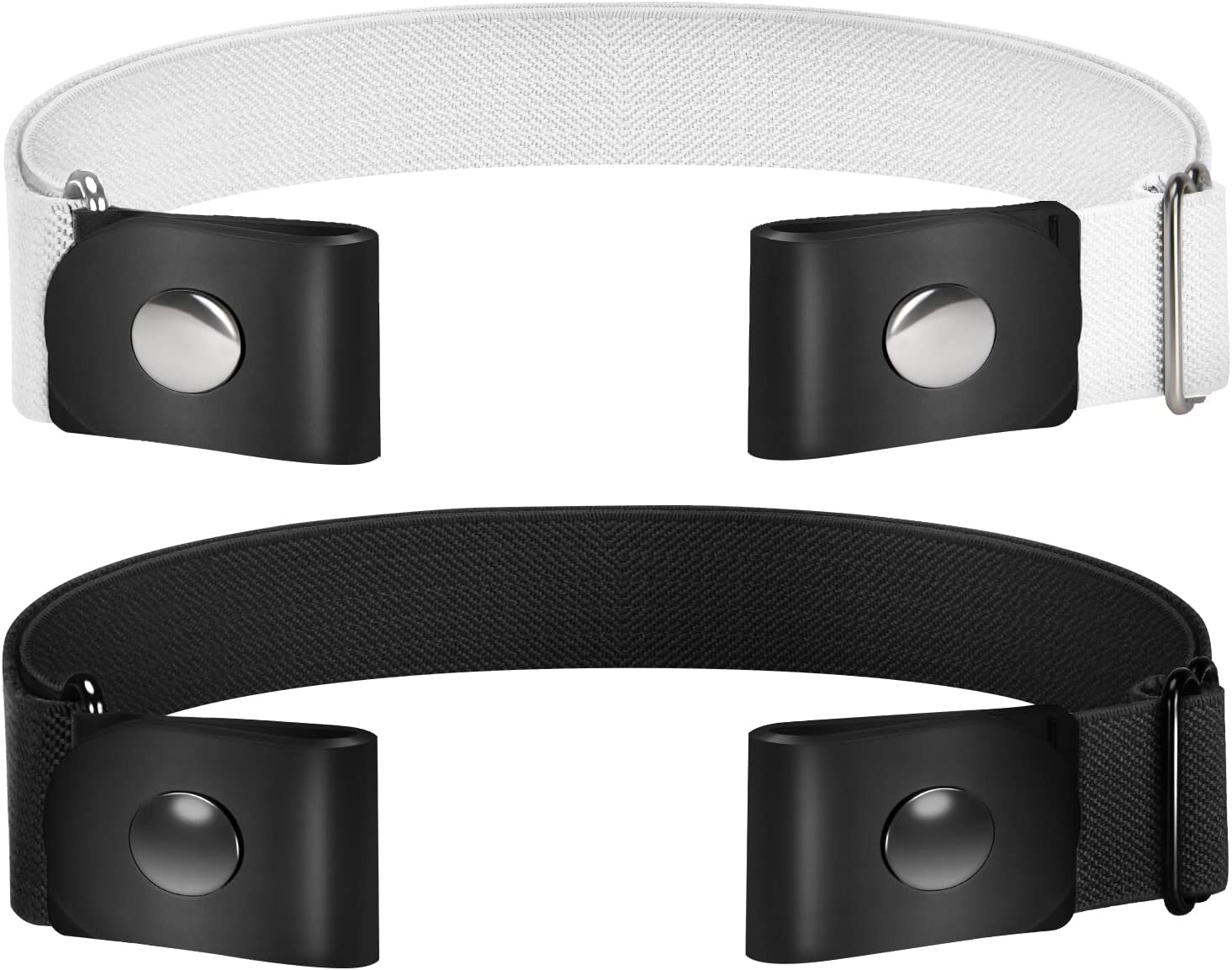 Belts for Women/Men Buckle Free Elastic Belt Invisible No Buckle Stretch Waist B...