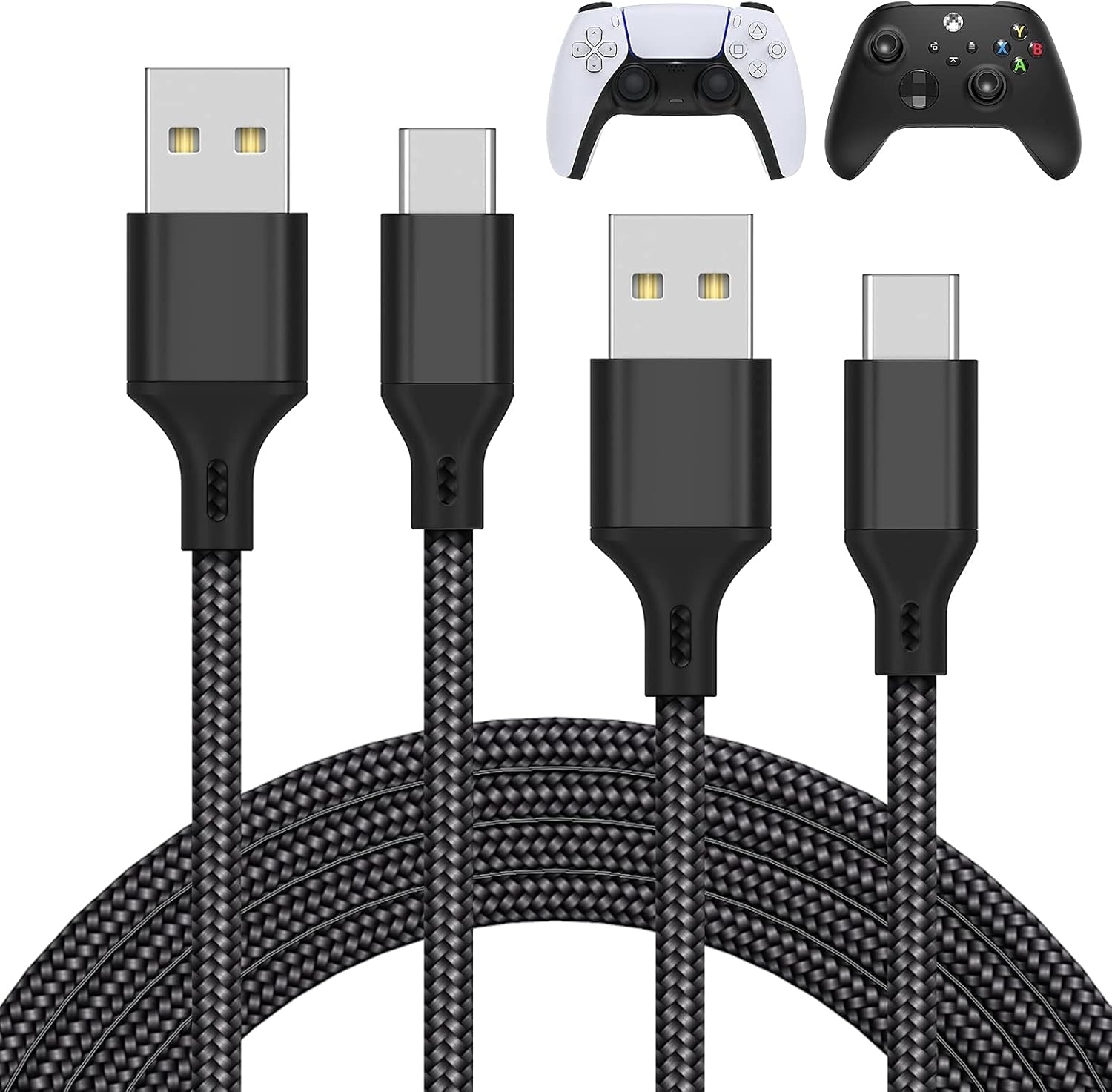 MENEEA Charger Charging Cable for PS5/PS5 Pro Controller,for Xbox Series X/S,for...