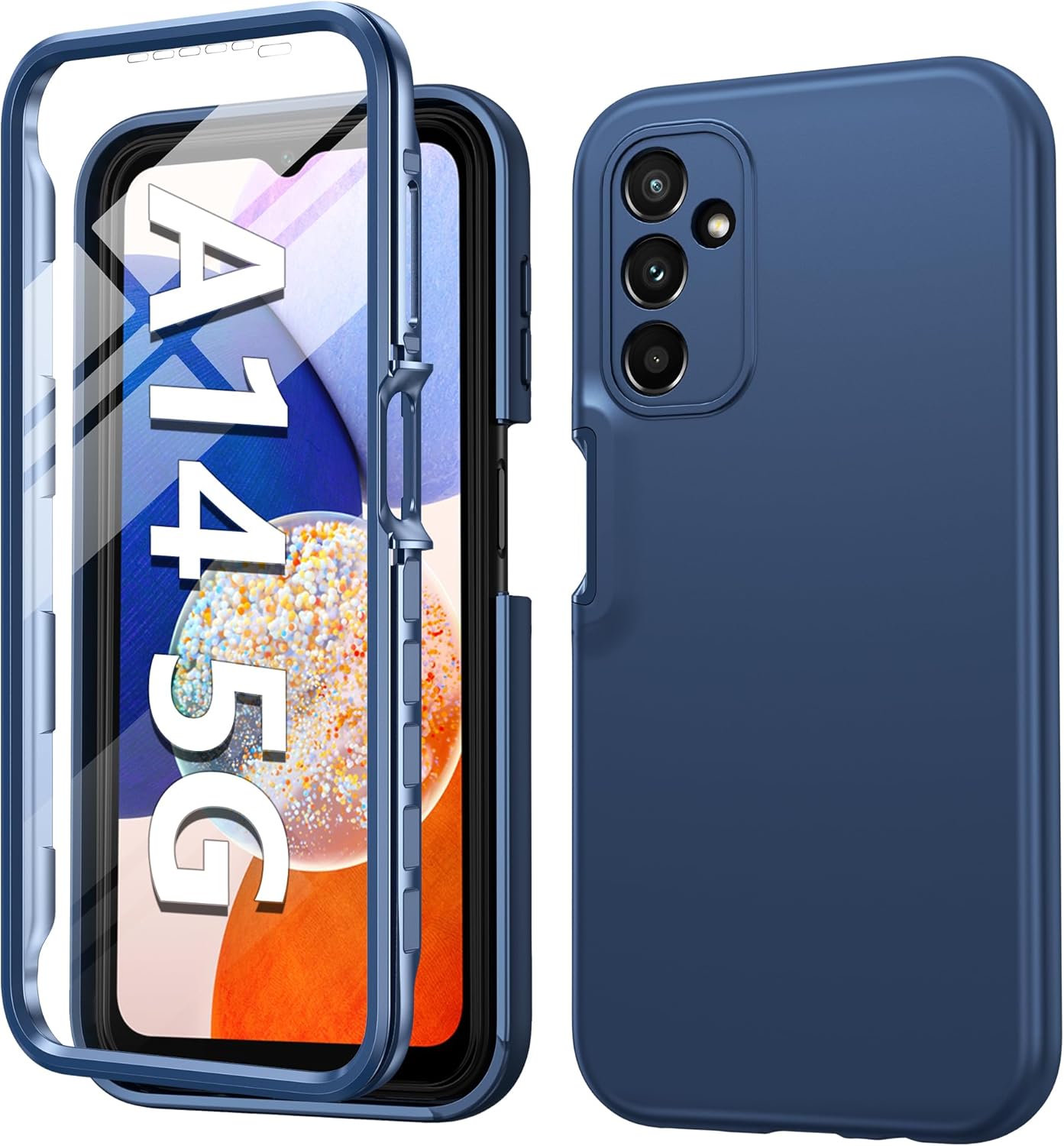 FNTCASE for Samsung Galaxy A14-5G Case: Shockproof Silicone Protective Phone Cas...