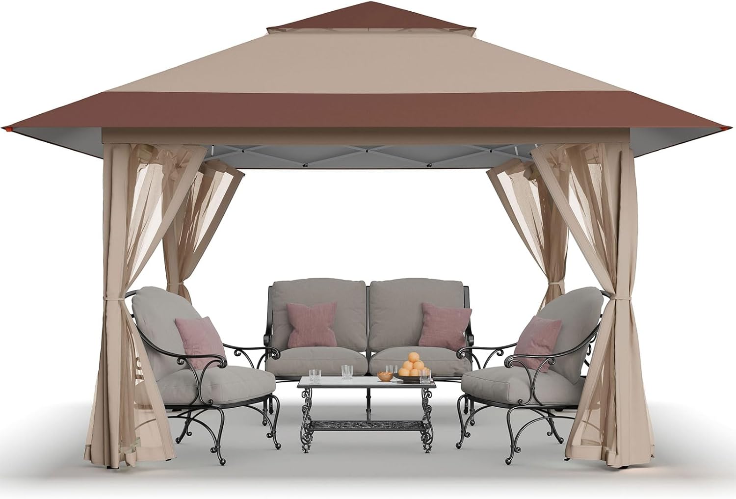 CROWN SHADES 13x13 Pop Up Gazebo, Canopy Tent, Gazebos on Clearance - Outdoor Ga...