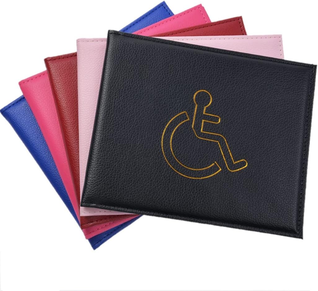 Vicloon Disabled Badge & Timer Holder, PU Leather Wallet Protector, Blue Badge T...