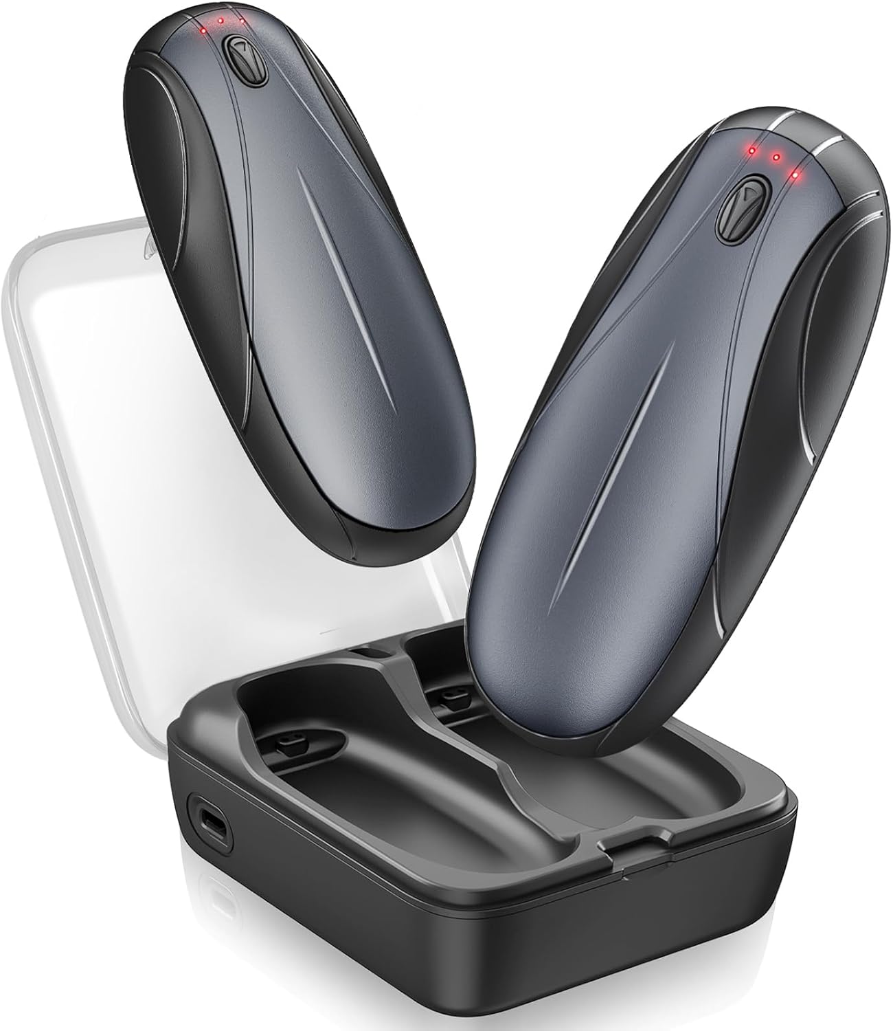 Beuchan Hand Warmers Rechargeable - 2 Pack with Charging Case14000 mAh, AI Smart...