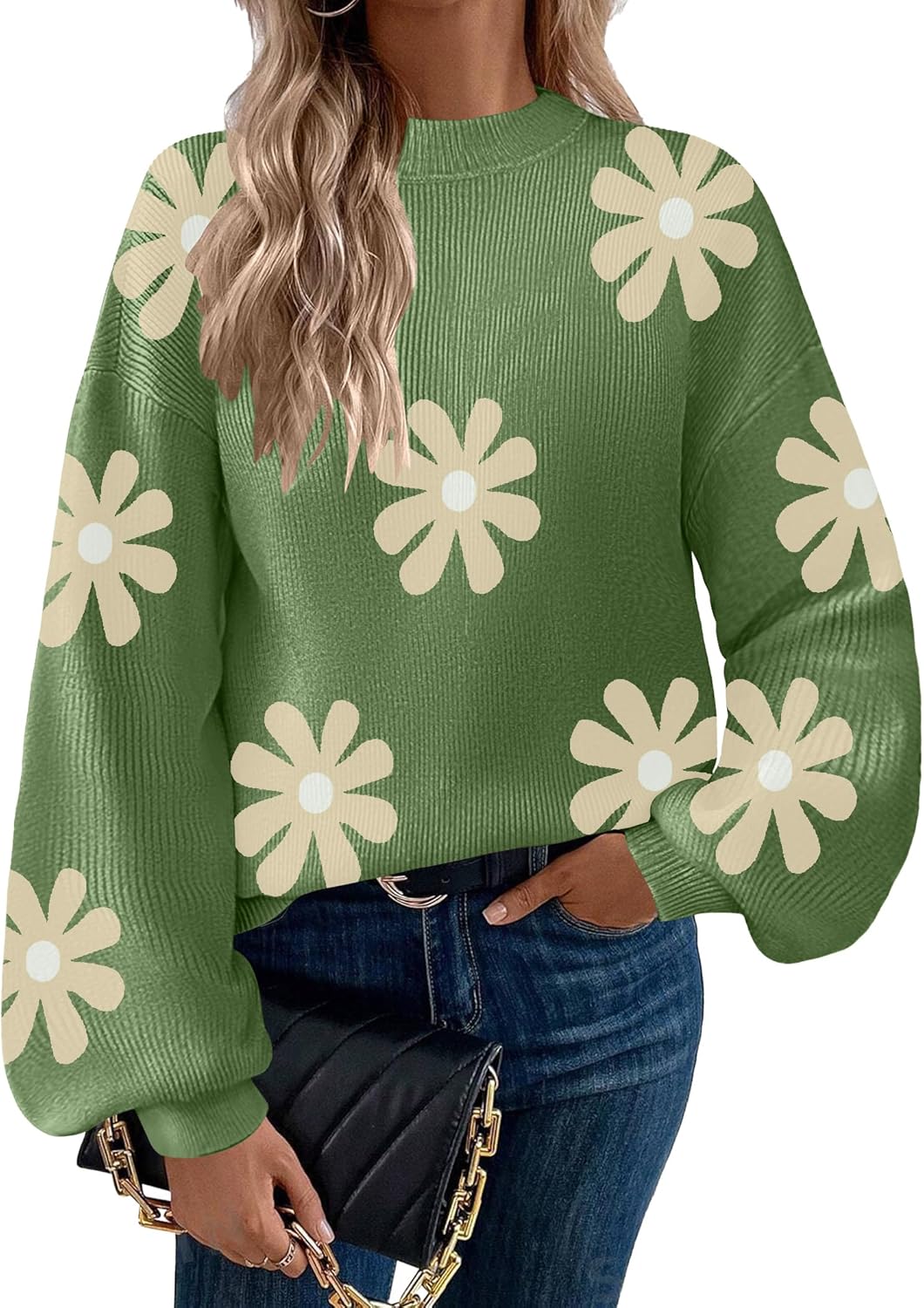 Zeagoo Sweaters for Women 2025 Fashion Trendy Long Sleeve Turtleneck Pullover La...