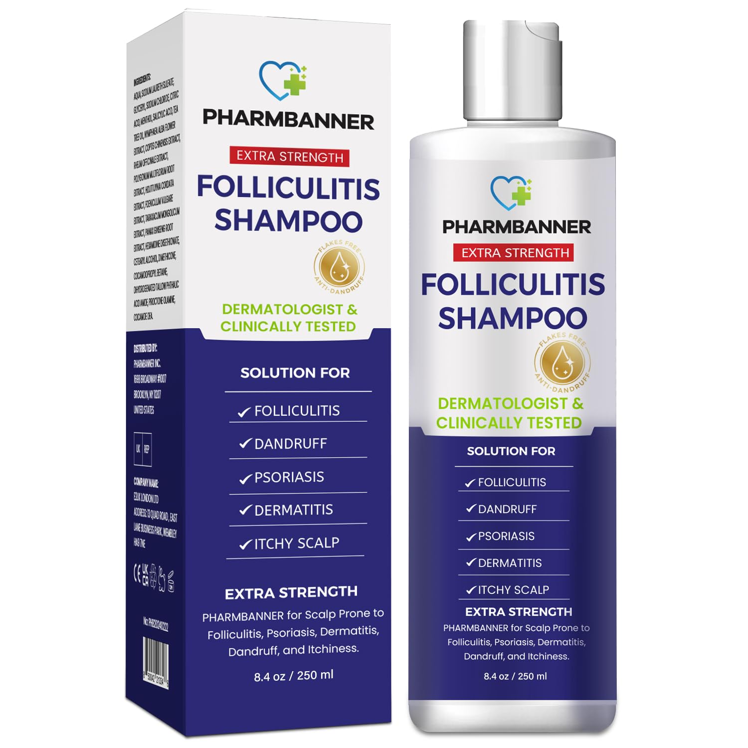 Anti-Fungal Shampoo for Folliculitis, Seborrheic D...