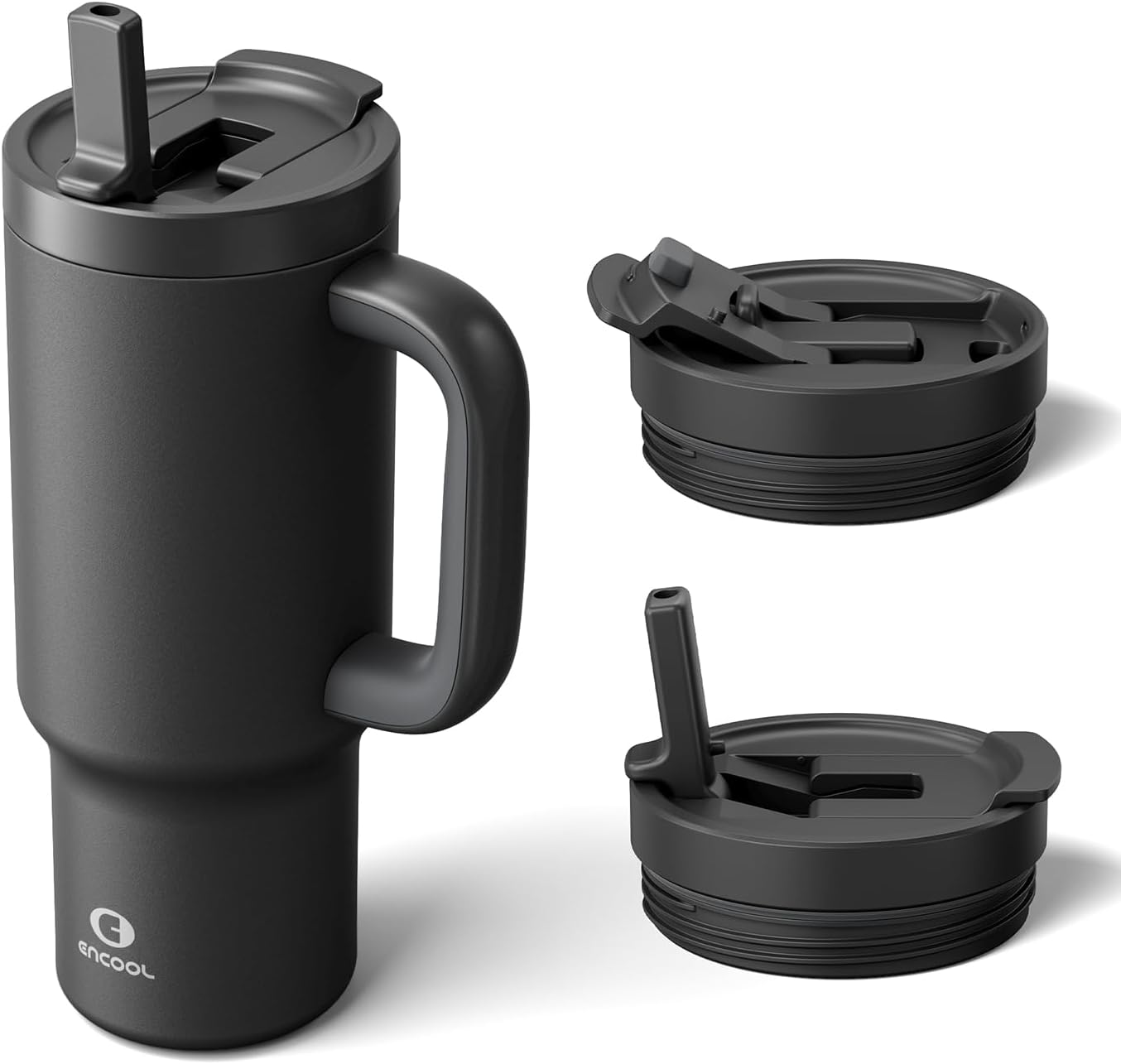 32 oz Tumbler with Handle and Flip Straw, 100% Resistant Tumbler with Lid and St...