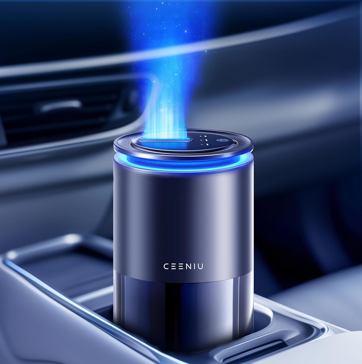 Ceeniu Smart Car Air Freshener, Enlarged Spray Nozzle, Advanced Ultrasonic Diffu...