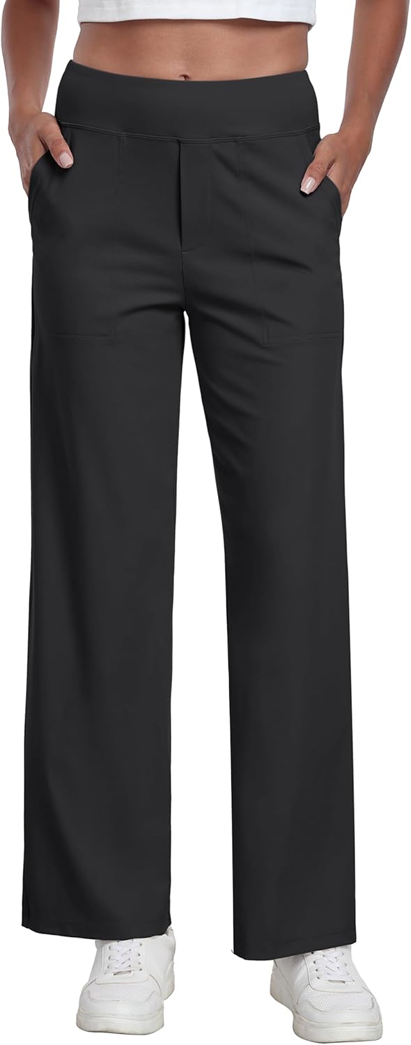 GRECERELLE Womens Yoga Pants Wide Leg Trousers for Women High Waist Stretch Jogg...