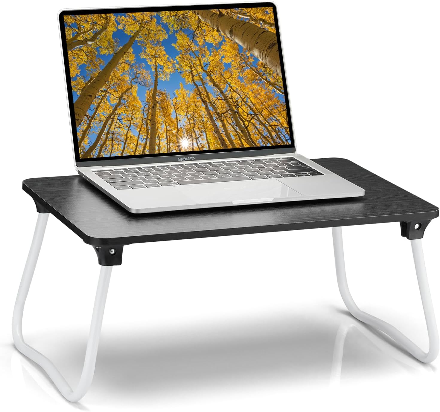 Ruxury Foldable Lap Desk Laptop Stand Bed Desk Table Tray, Breakfast Serving Tra...