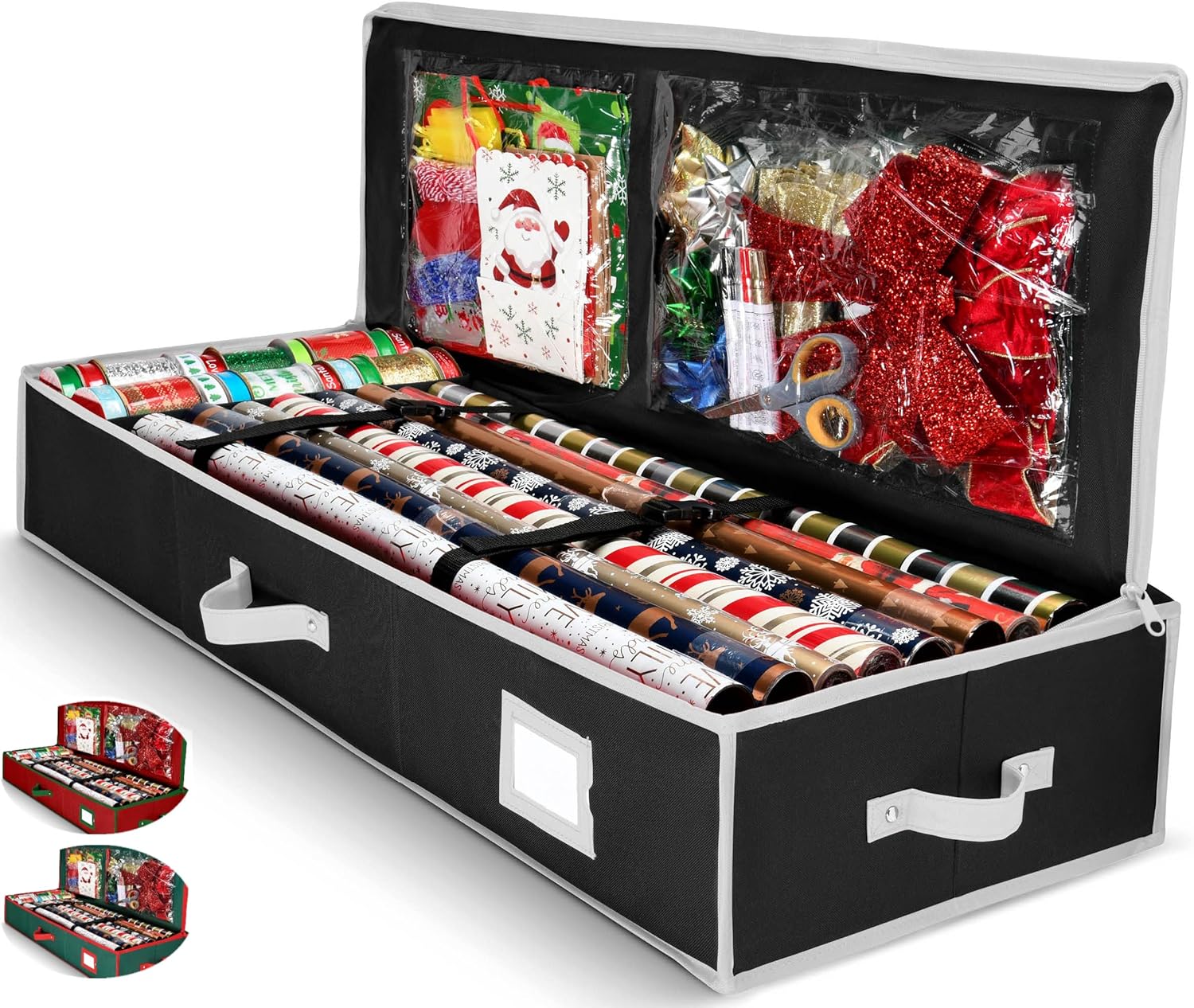 Wrapping Paper Organizer Storage for Christmas Gifts Wrapping Paper (6 Colors) U...