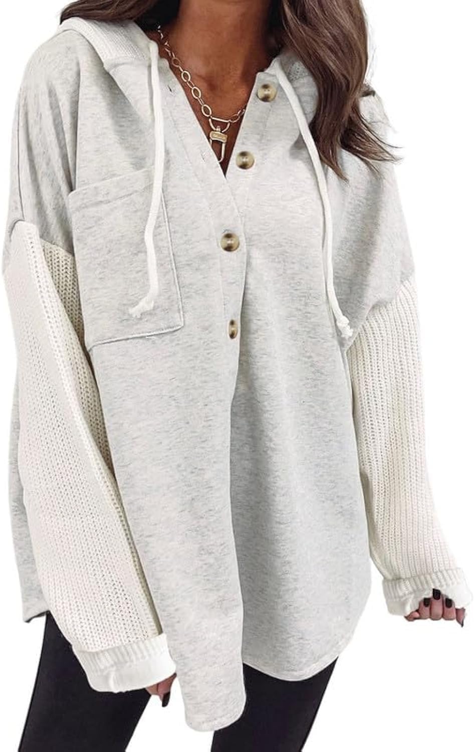 SHEWIN Women's Oversized Sweatshirts for Women Loose Fit Casual Long Sleeve Butt...