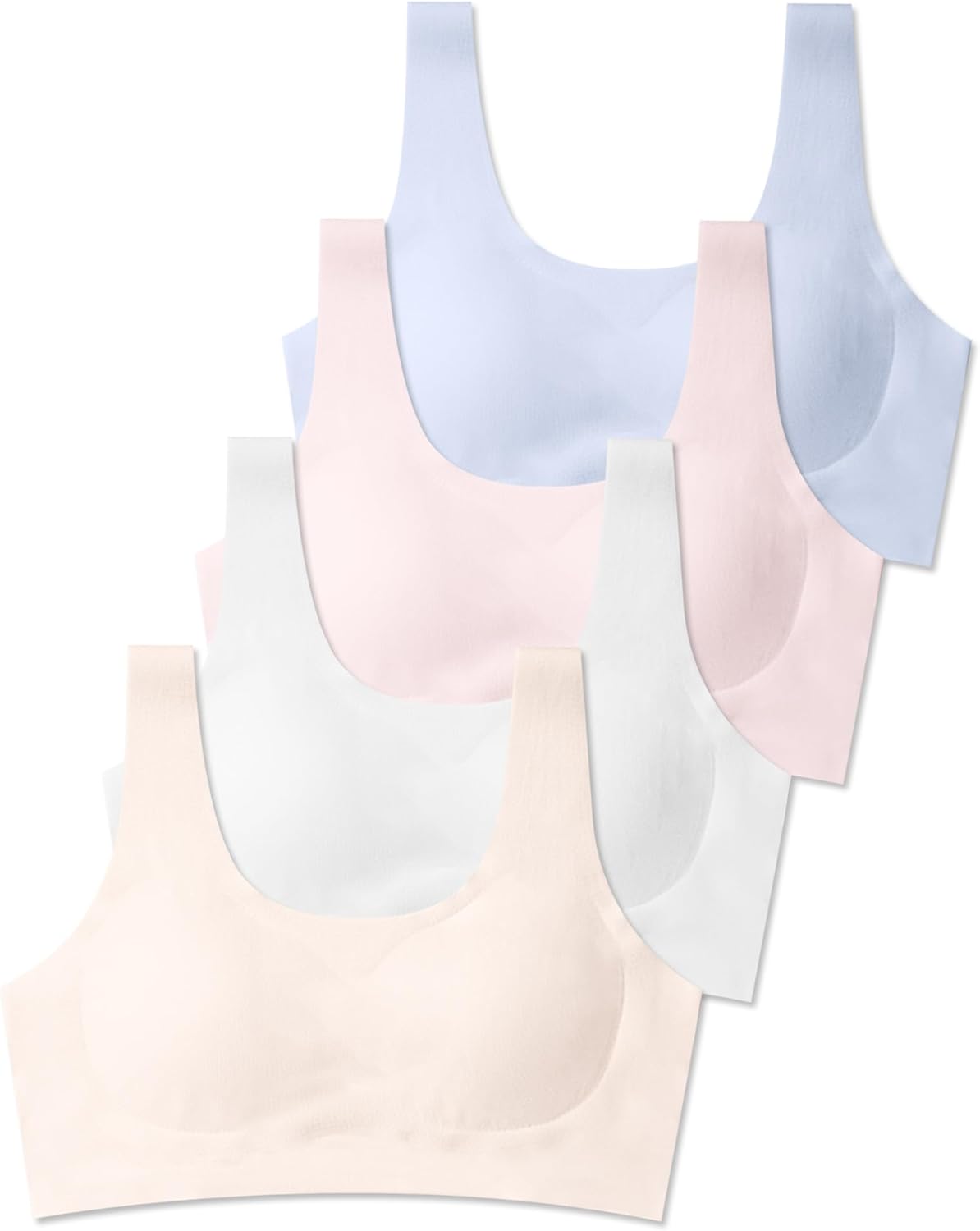 SALIA GIRL Training Bras for Girls 10-16 Sports Seamless Bra with Removable Padd...