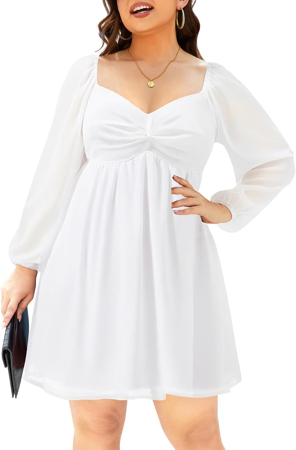 Pinup Fashion Women Graduation Dress Plus Size - Homecoming Sweetheart Neckline...