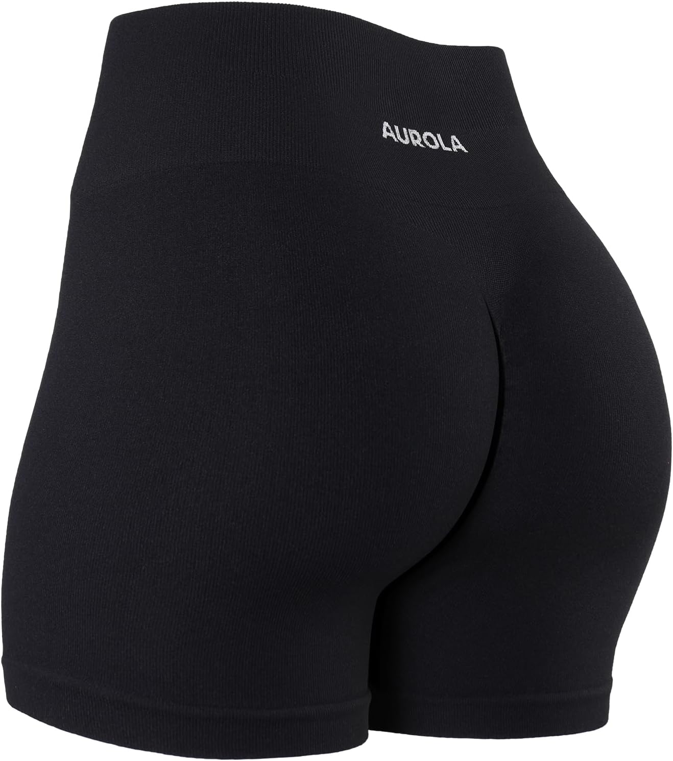 AUROLA Power Workout Shorts for Women Tummy Control Squat Proof Ribbed Thick Sea...