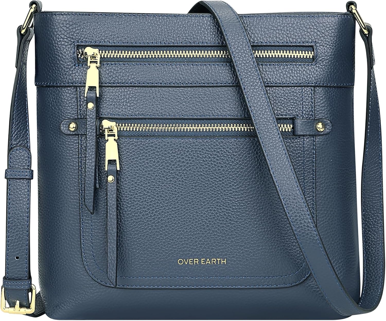 Over Earth Crossbody Bags for Women Leather Purses for Ladies with Multiple Pock...