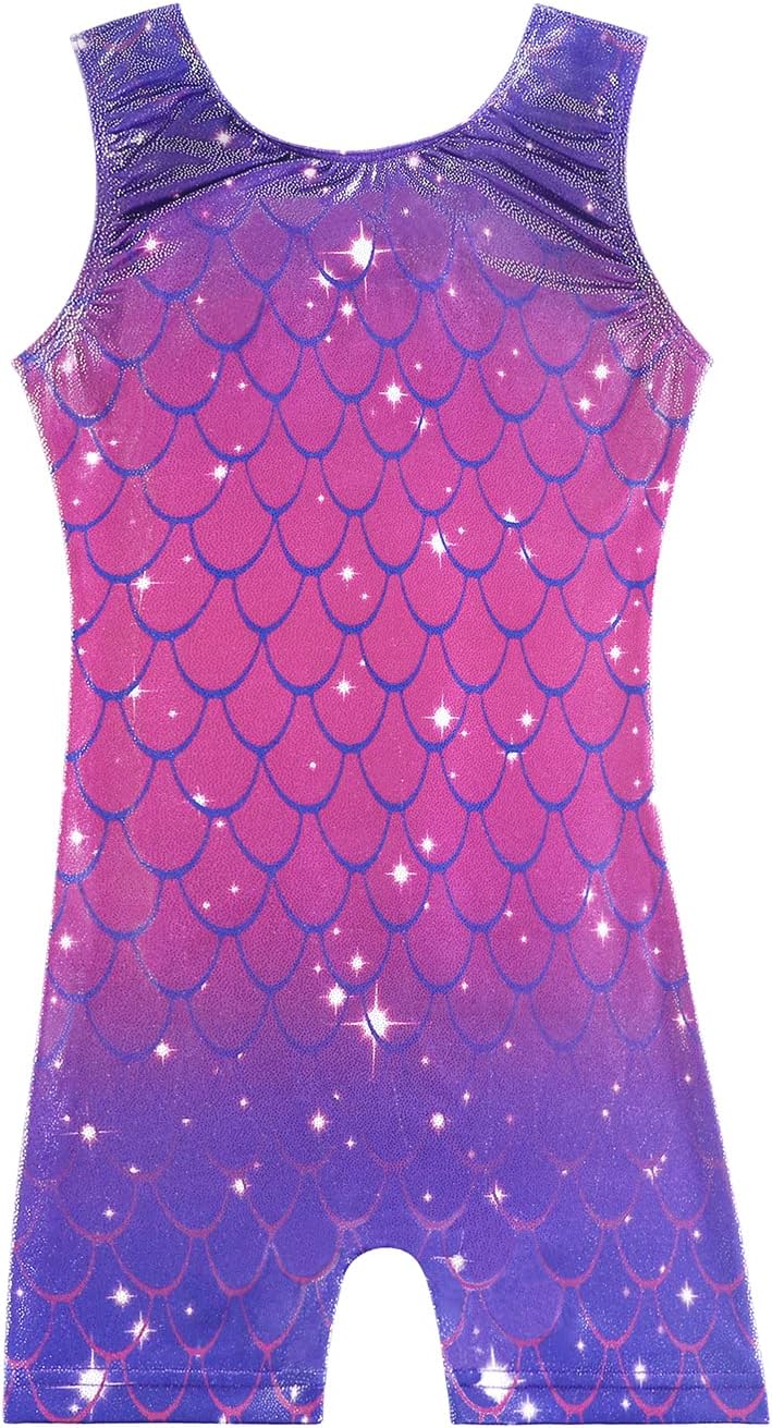 HOZIY Gymnastics Leotards with Shorts for Girls Toddlers Kids Biketard Tumbling...