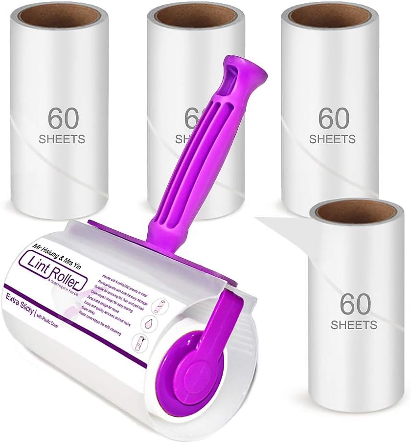 Mr Hsiung & Mrs Yin Lint Rollers for Pet Hair, Clothes Roller, Lint Roller for C...