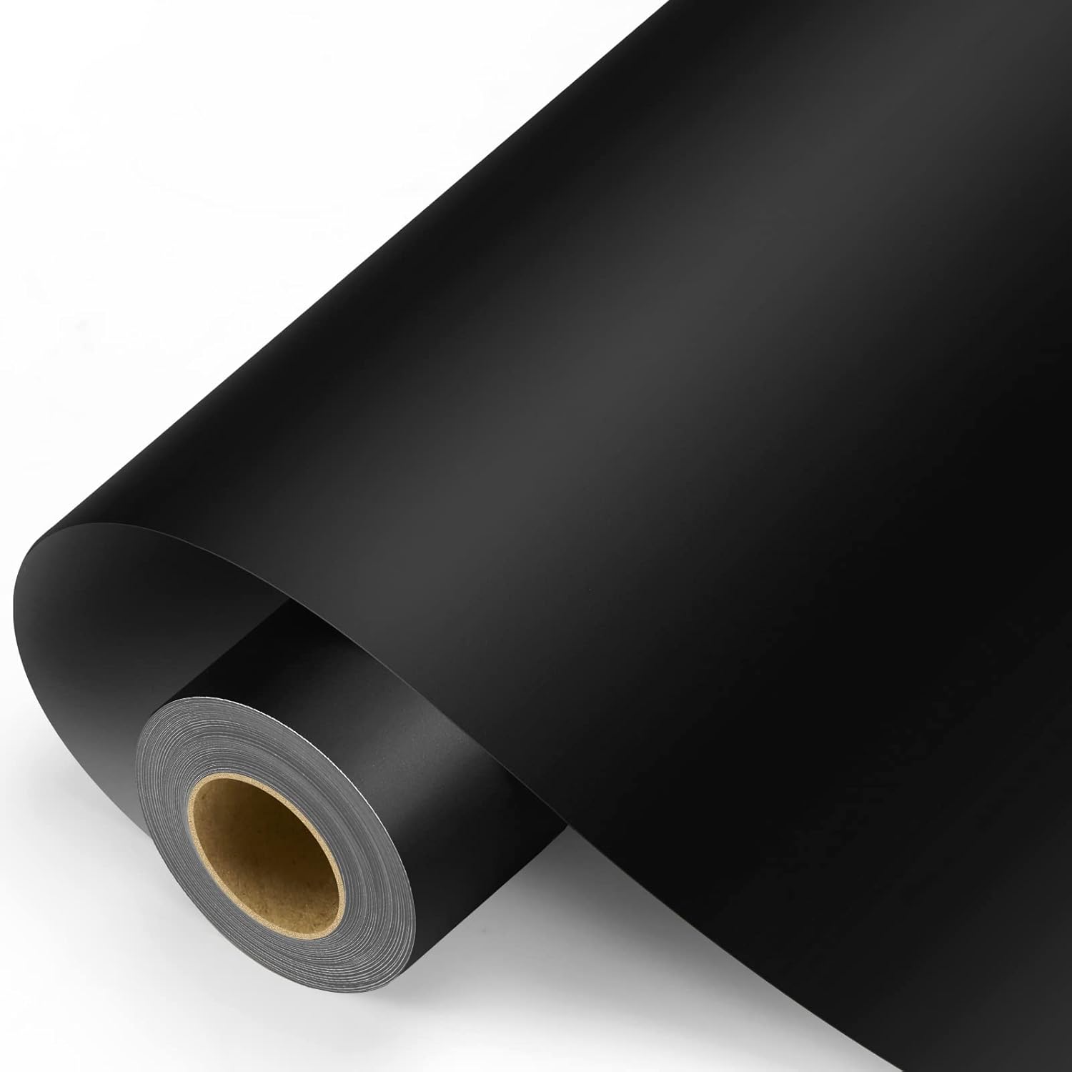 Black Permanent Vinyl - Matte Black Adhesive Vinyl Roll for All Cutting Machine,...