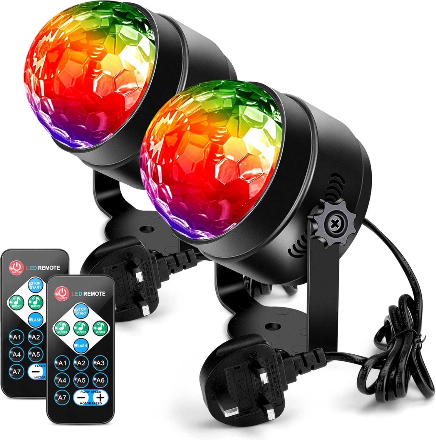 Disco Lights Disco Ball, Litake 2 Pack Party Lights Remote Control DJ Stage Ligh...