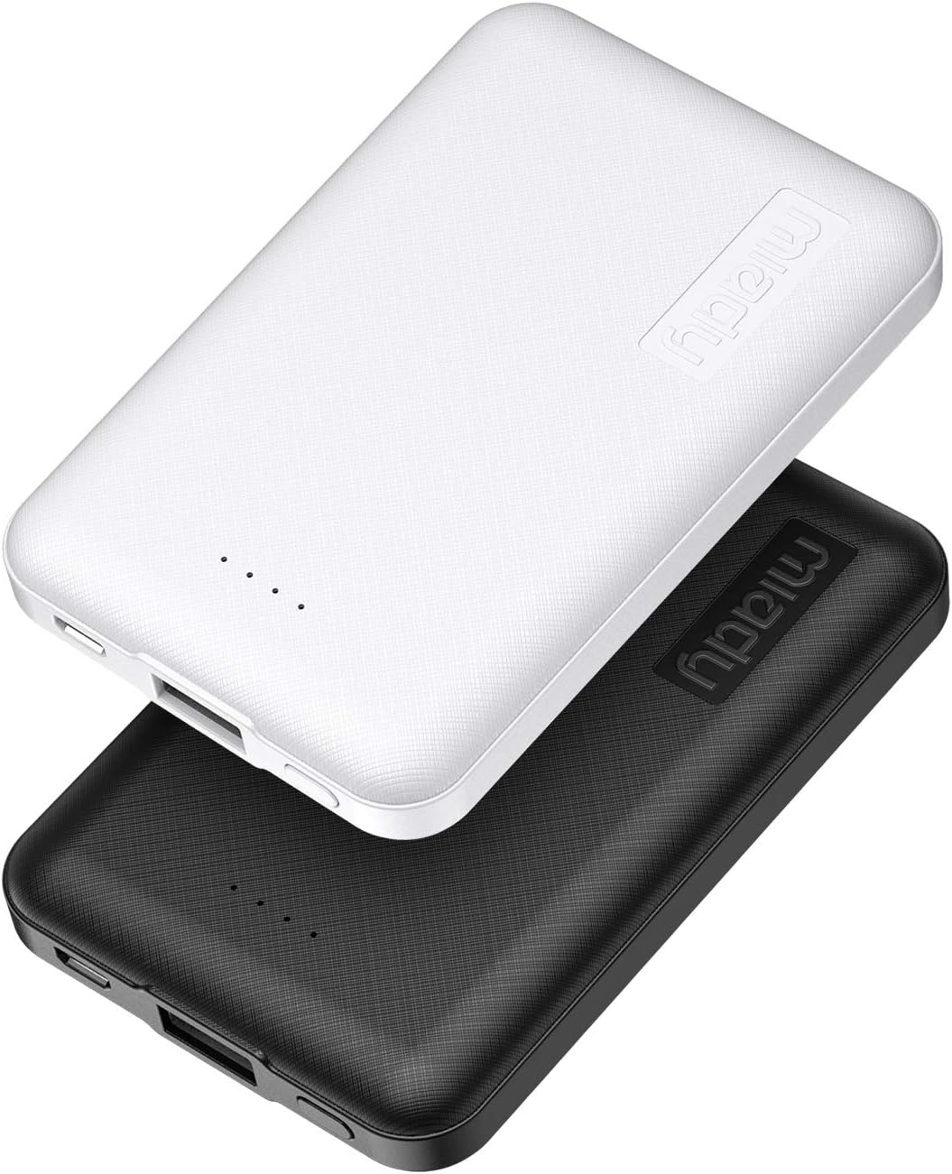 Miady 2-Pack 5000mAh Mini Portable Charger, 5V 2.4A USB-C Output Fast Charging B...
